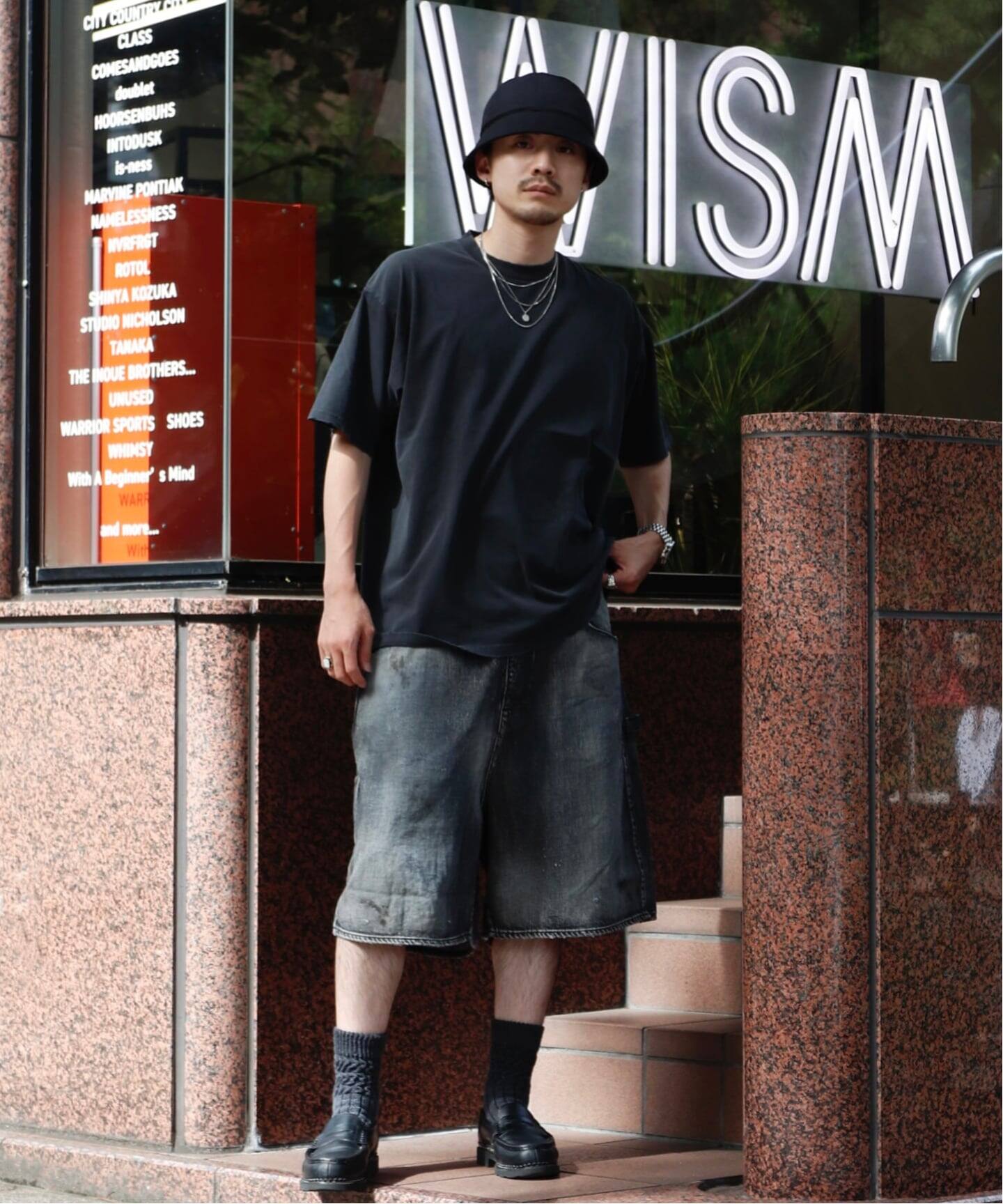 ANCELLM × WISM別注BOXY DENIM PAINTER SHORT ANCELLM × WISM別注 BOXY DENIM PAINTER SHORT（ショート