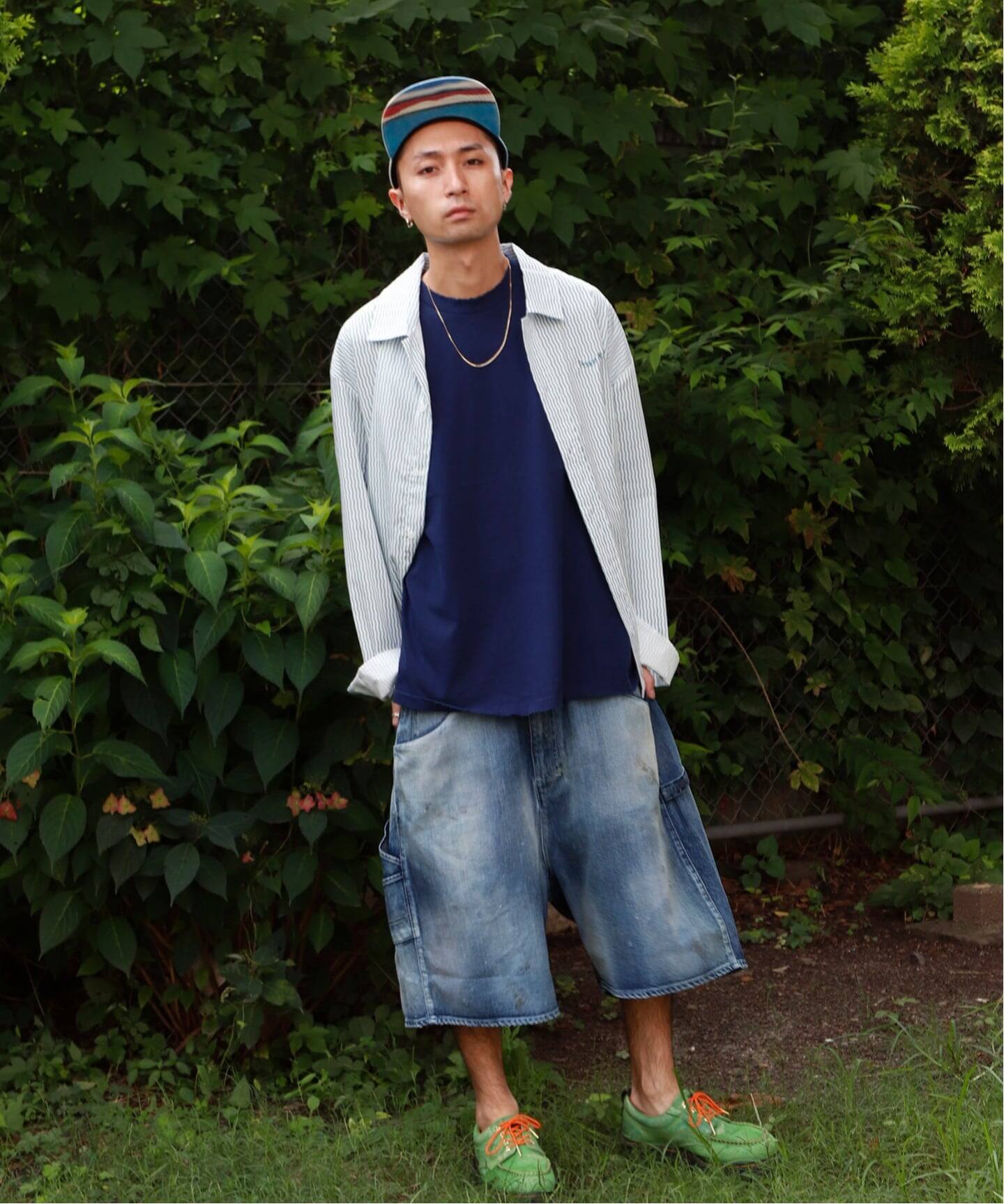 ANCELLM × WISM別注BOXY DENIM PAINTER SHORT ANCELLM × WISM別注 BOXY DENIM PAINTER SHORT（ショート