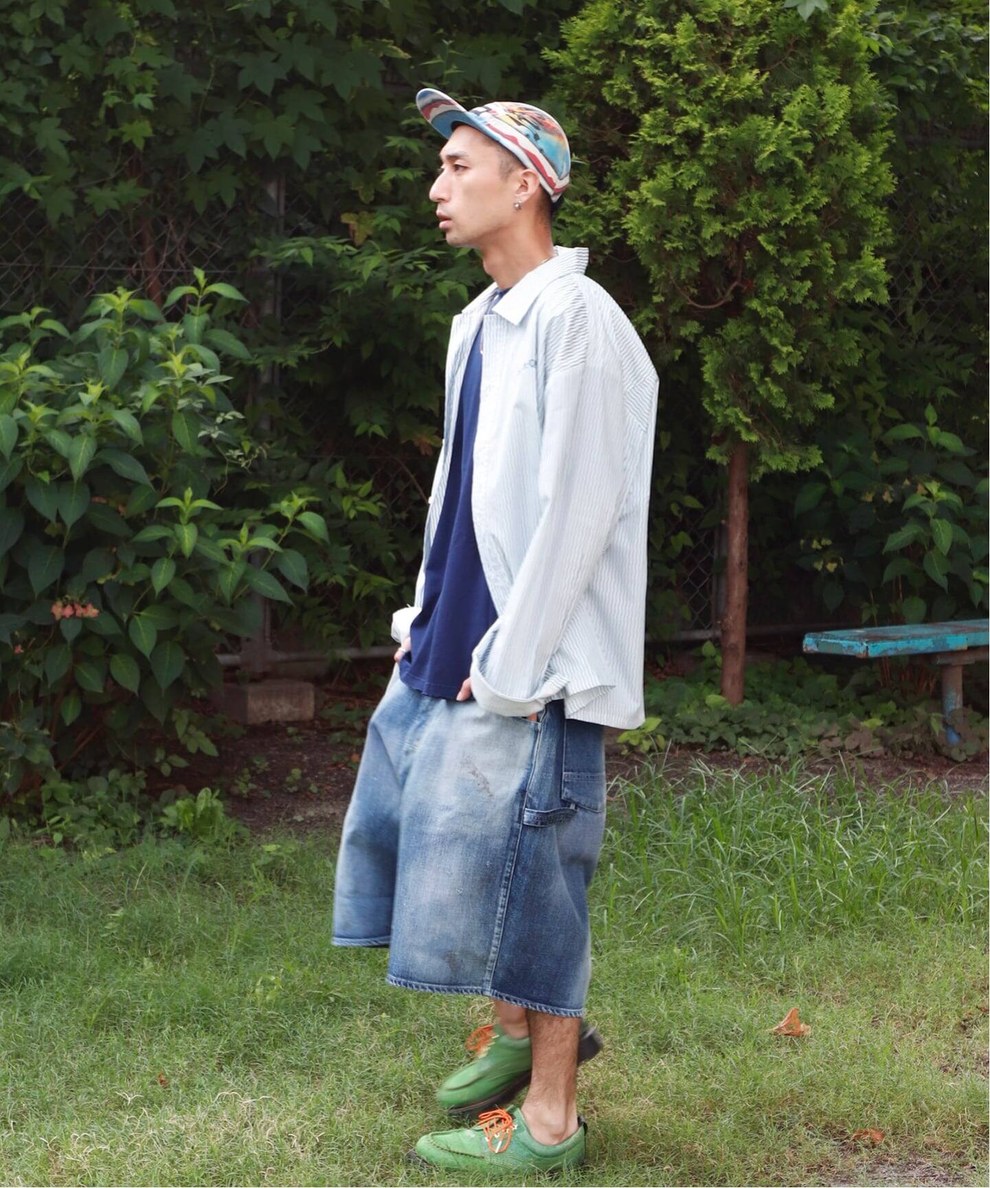 ANCELLM × WISM別注 BOXY DENIM PAINTER SHORT（ショート・ハーフ