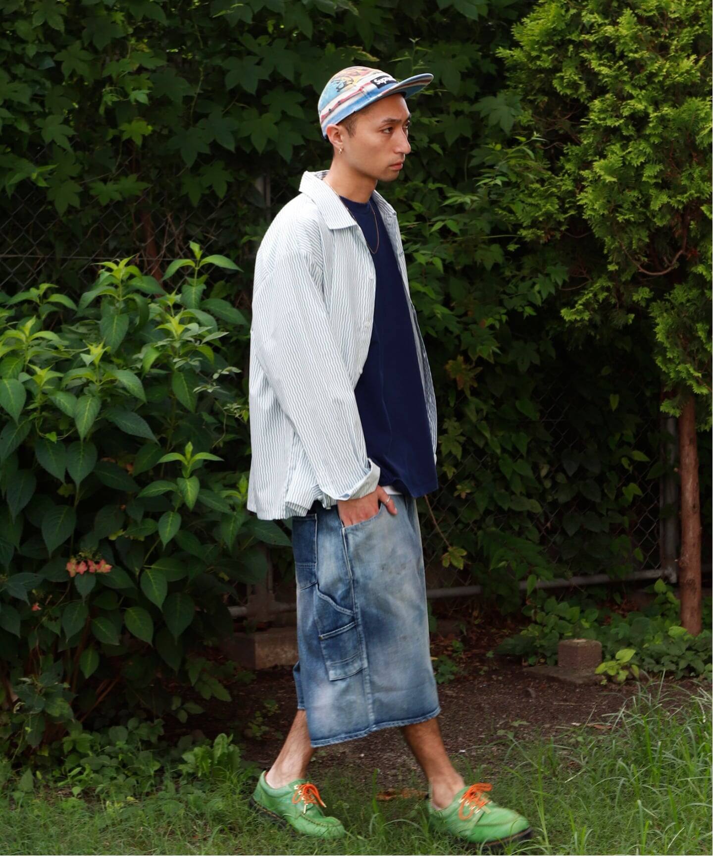 ANCELLM × WISM別注BOXY DENIM PAINTER SHORT ANCELLM × WISM別注 BOXY DENIM PAINTER SHORT（ショート