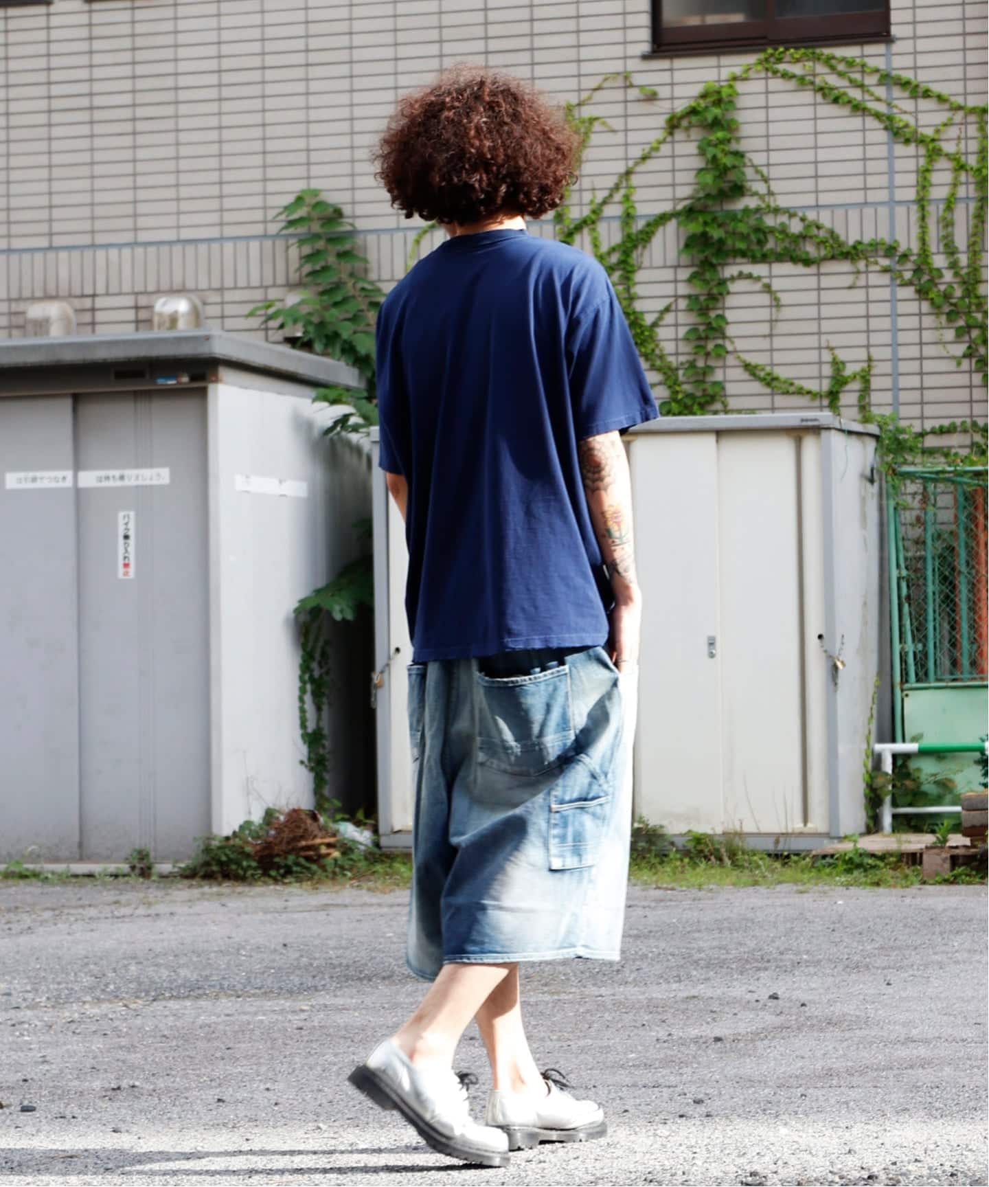 パンツ ANCELLM BOXY DENIM PAINTER SHORTS EX ANCELLM Creates the BOXY DENIM PAINTER SHORTS EX Exclusively