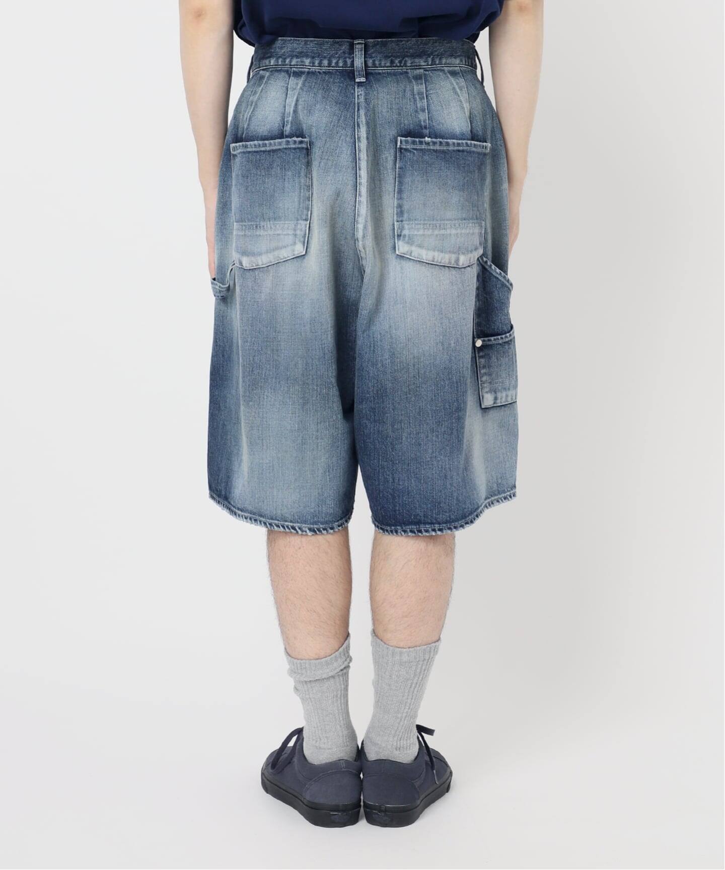 ANCELLM × WISM別注 BOXY DENIM PAINTER SHORT（ショート
