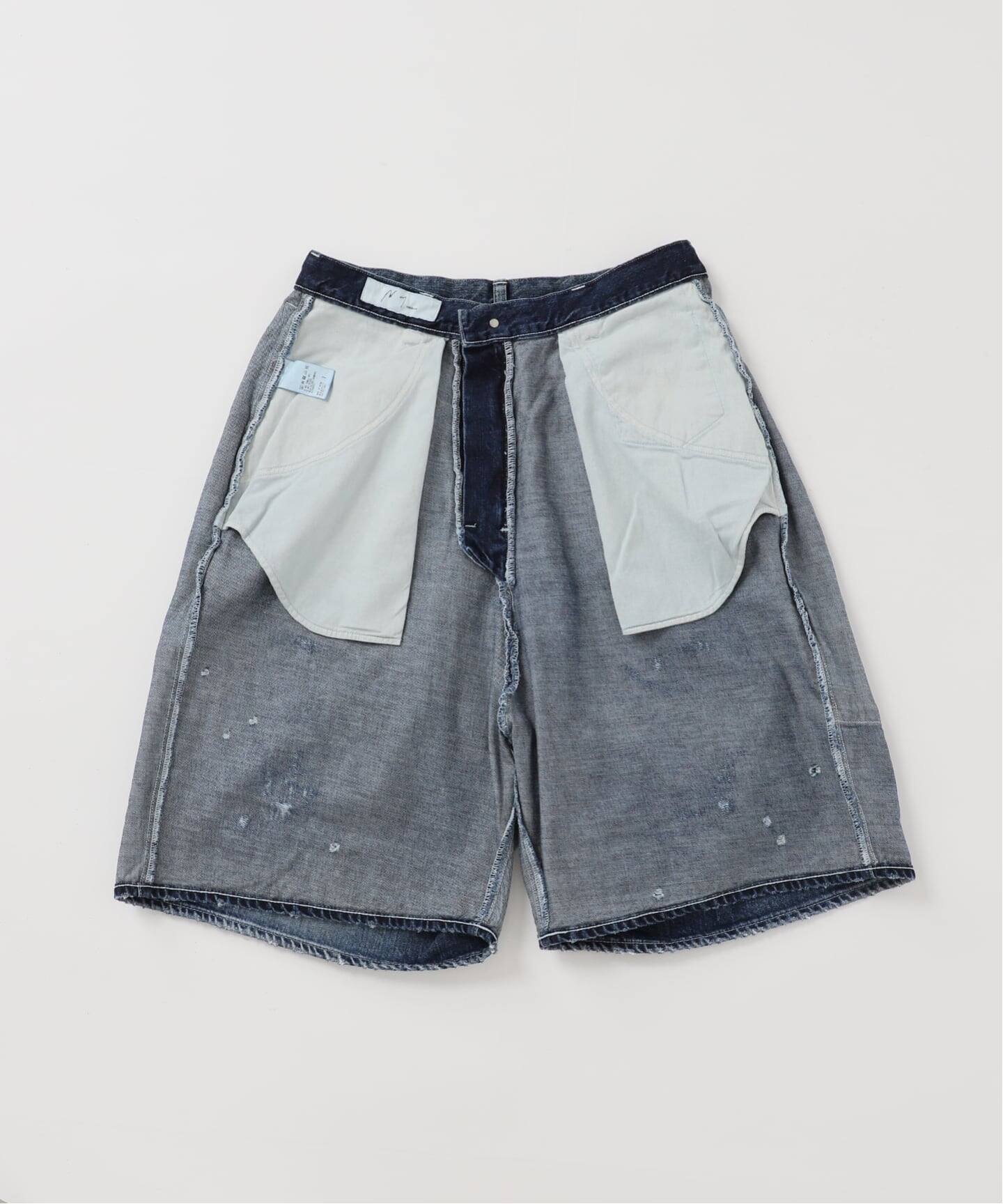 ANCELLM × WISM別注BOXY DENIM PAINTER SHORT ANCELLM × WISM別注 BOXY DENIM PAINTER SHORT（ショート