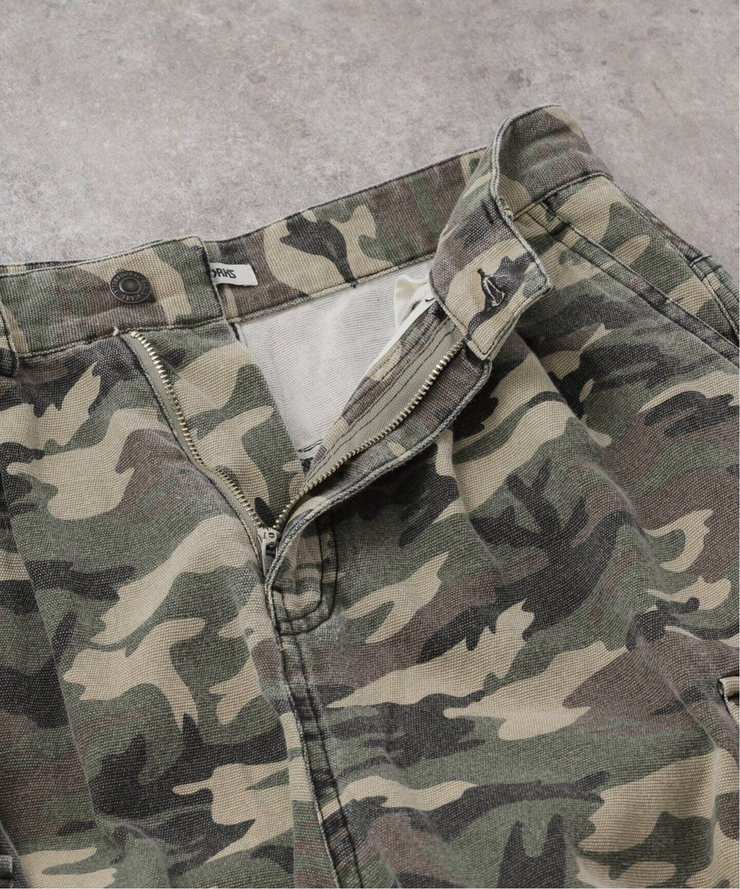 PROJECT GR 迷彩カーゴハーフパンツ PROJECT GR 迷彩カーゴハーフパンツ