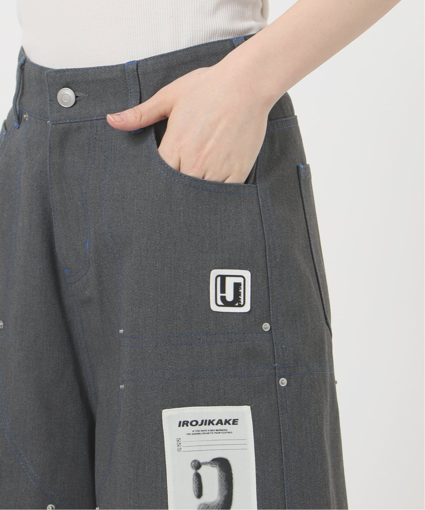 irojikake/イロジカケ Double stitch short pants（ショート