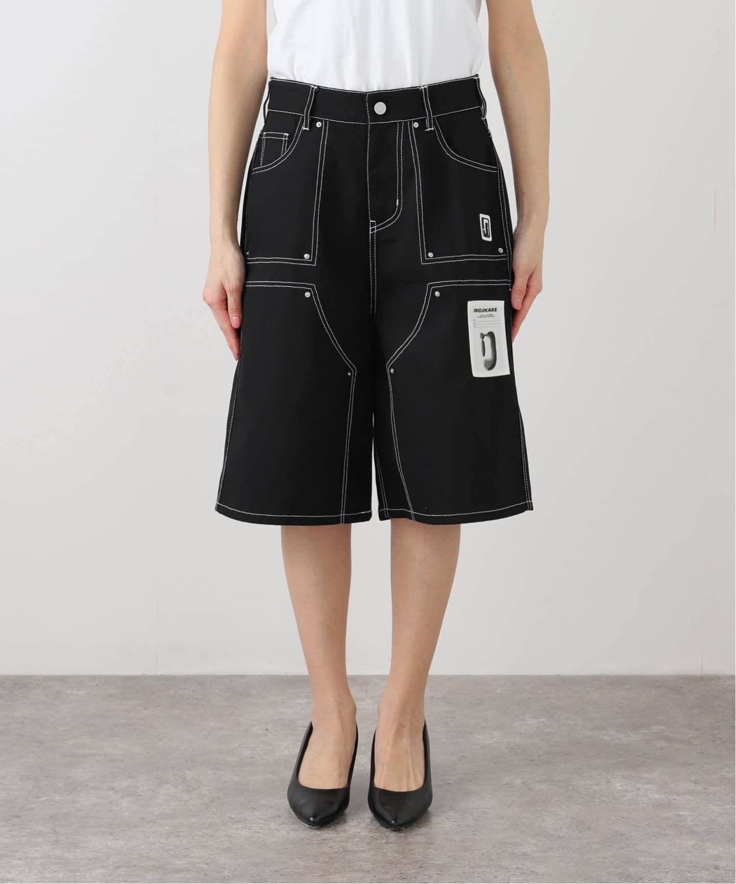 irojikake/イロジカケ Double stitch short pants（ショート