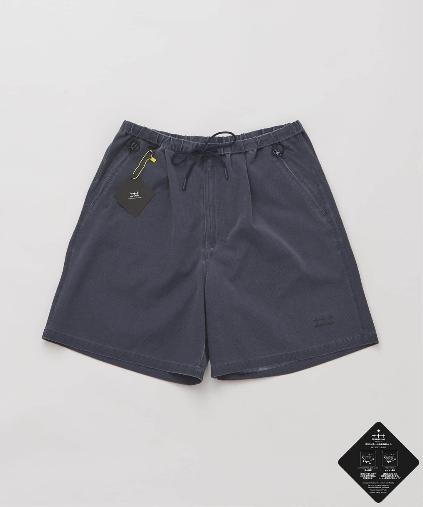 HIKE 黒 キャロットハーフパンツ 5-Pocket Shorts | 山と道 U.L. HIKE & BACKPACKING