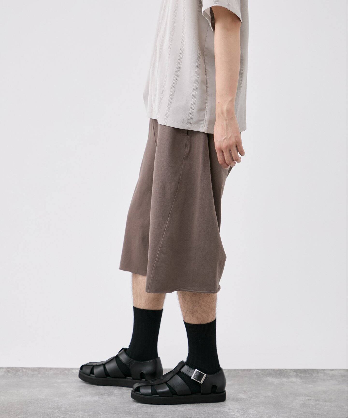 3D 天竺スウェット バギーショートパンツ（ショート・ハーフパンツ