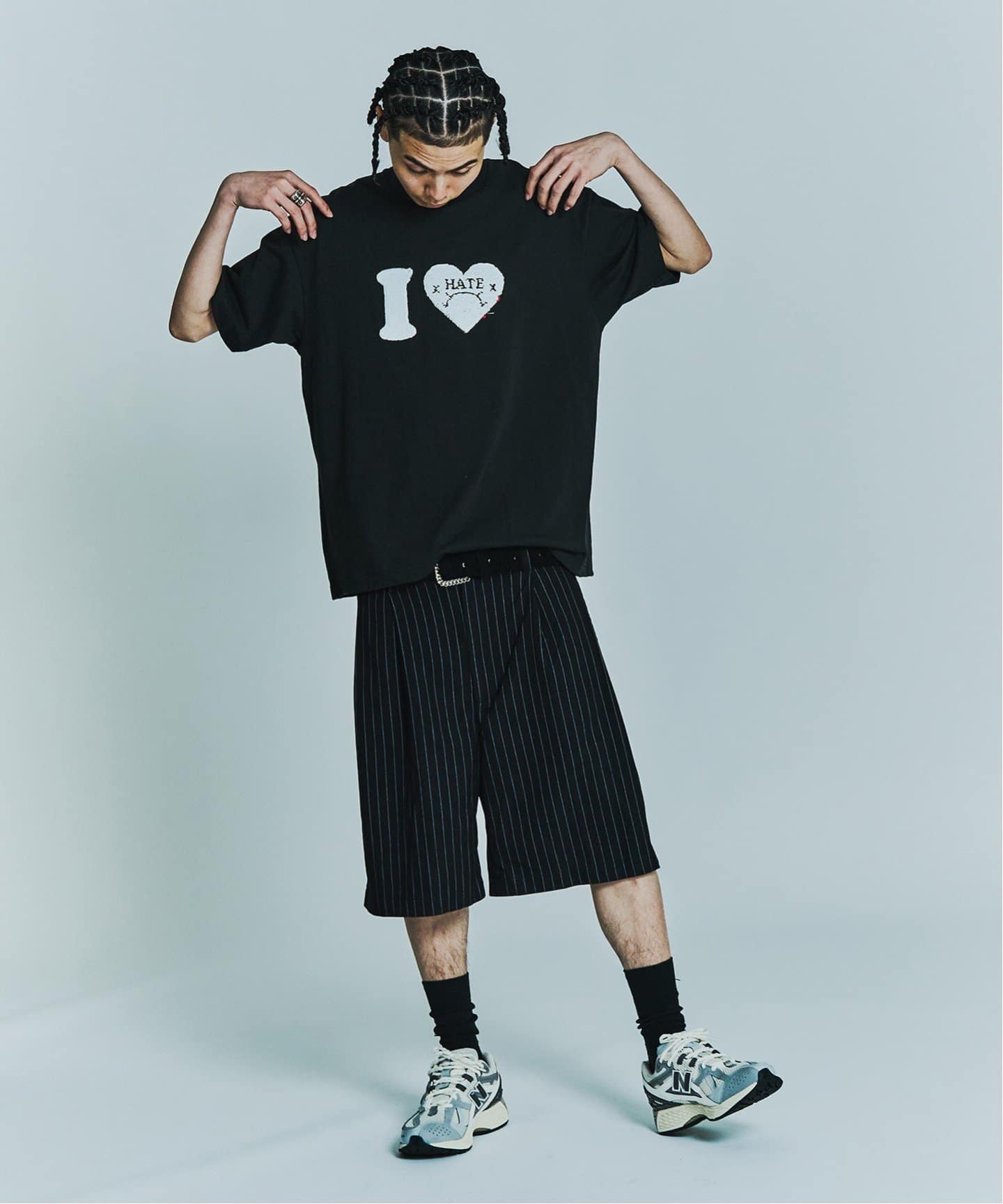 パンツ wide tuck stripe shorts wide tuck stripe shorts
