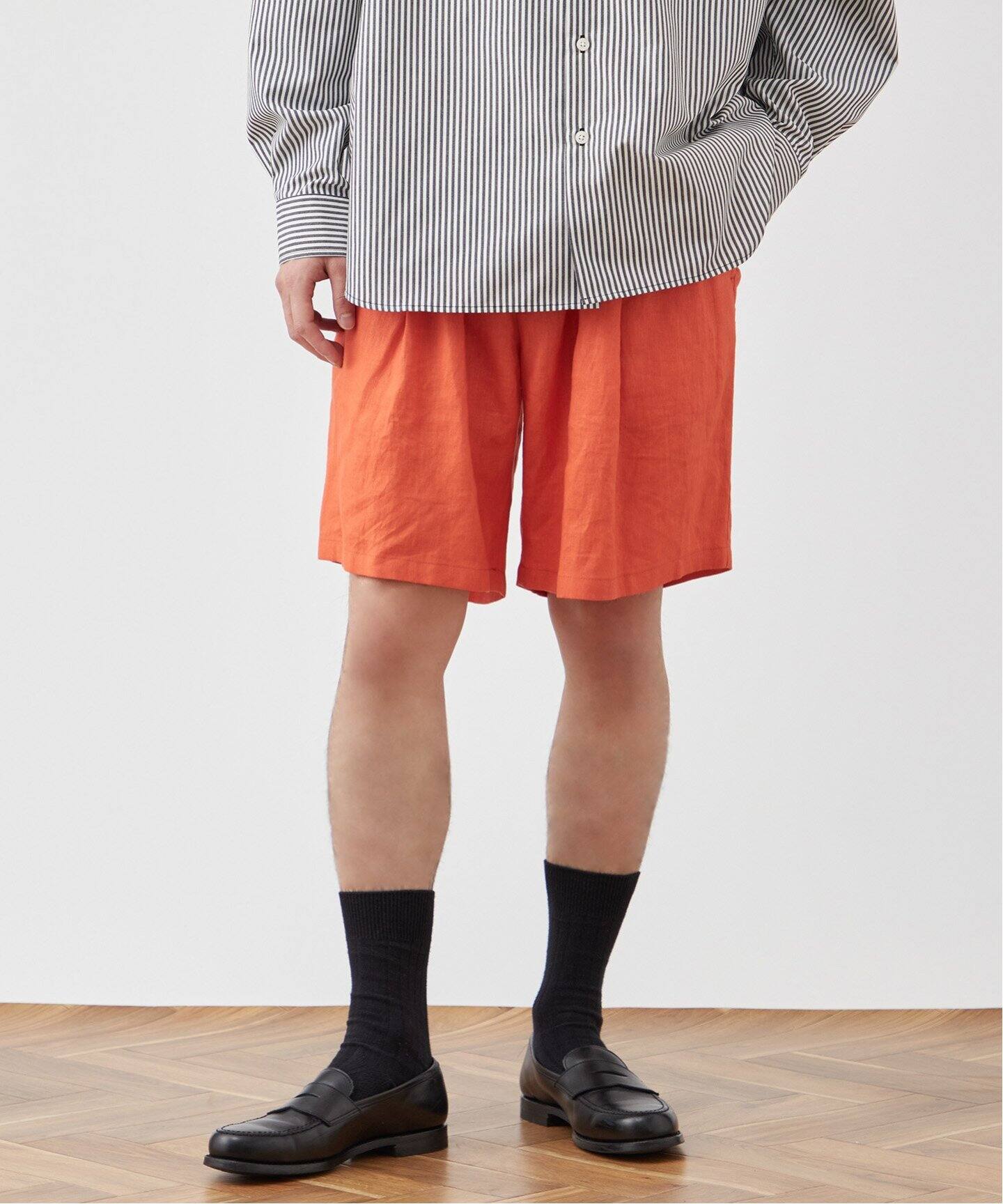 European Flax リネンショーツ（ショート・ハーフパンツ）｜B.C STOCK