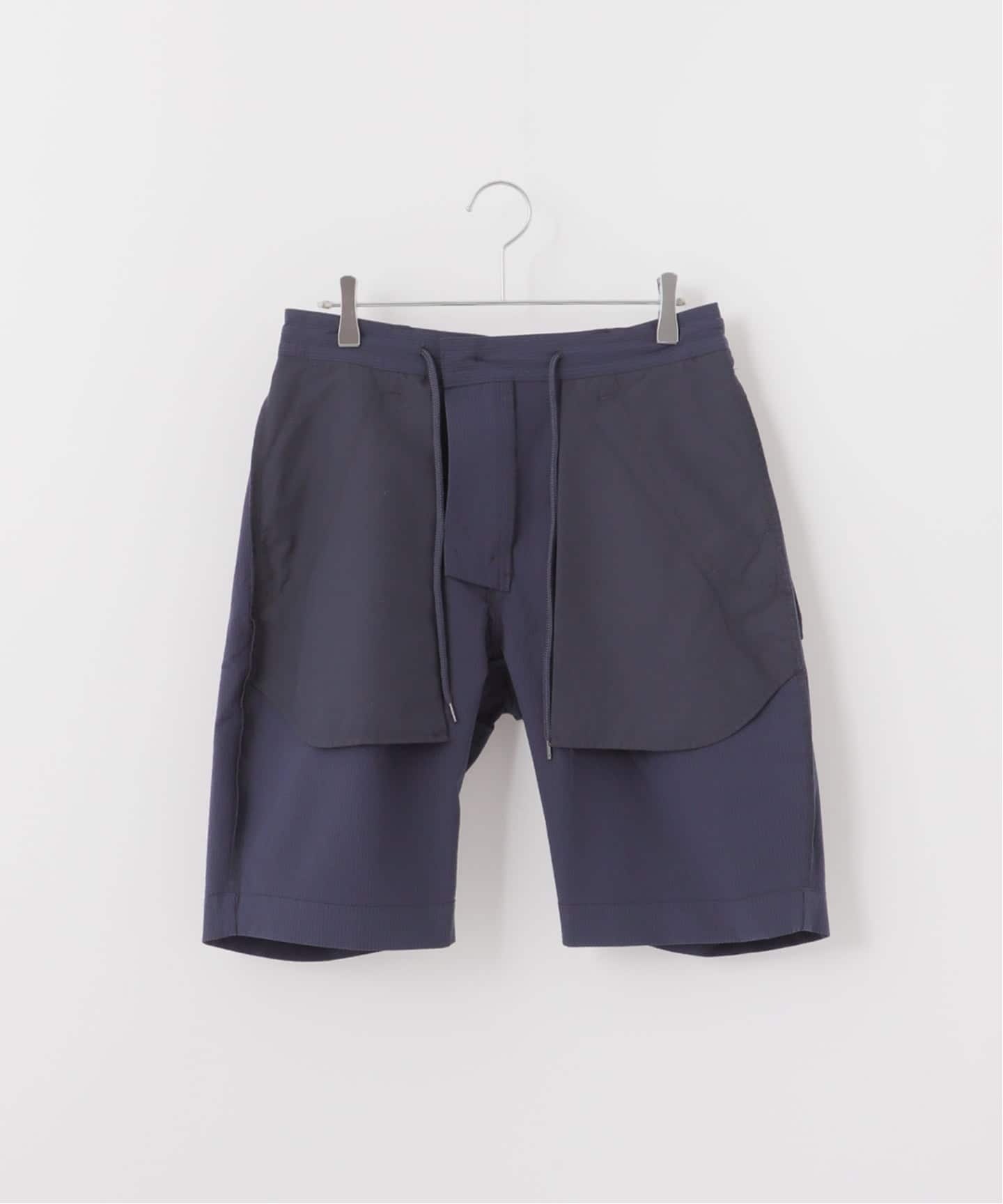 Camoshita パンツ ペイズリーポリエステル1タックショーツ Camoshita パンツ ペイズリーポリエステル1タックショーツ