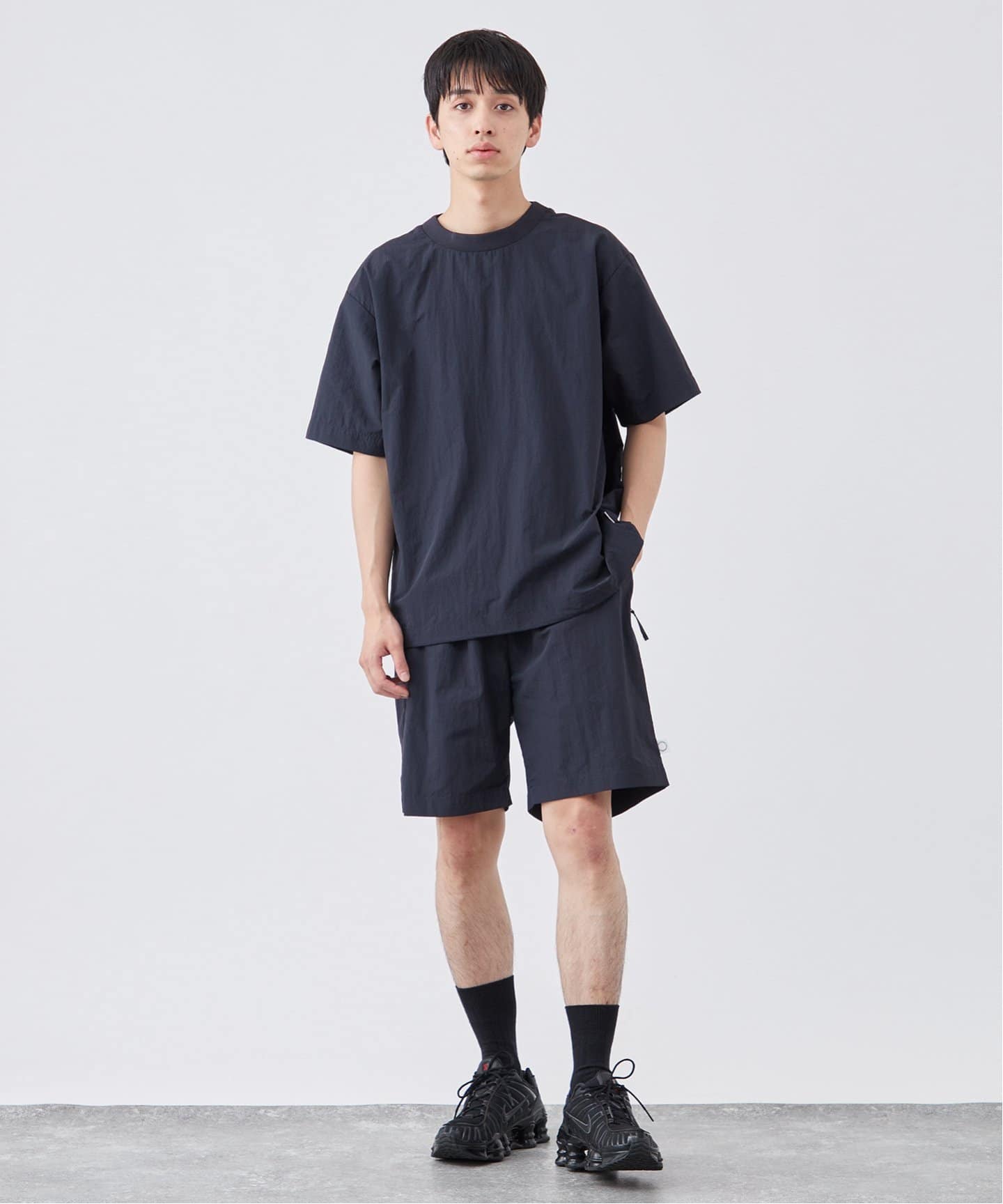 B.C STOK × REDKAPSPECIALバルーンパンツ ショートブルゾン セール】ストレッチスプリングショートパンツ（その他パンツ