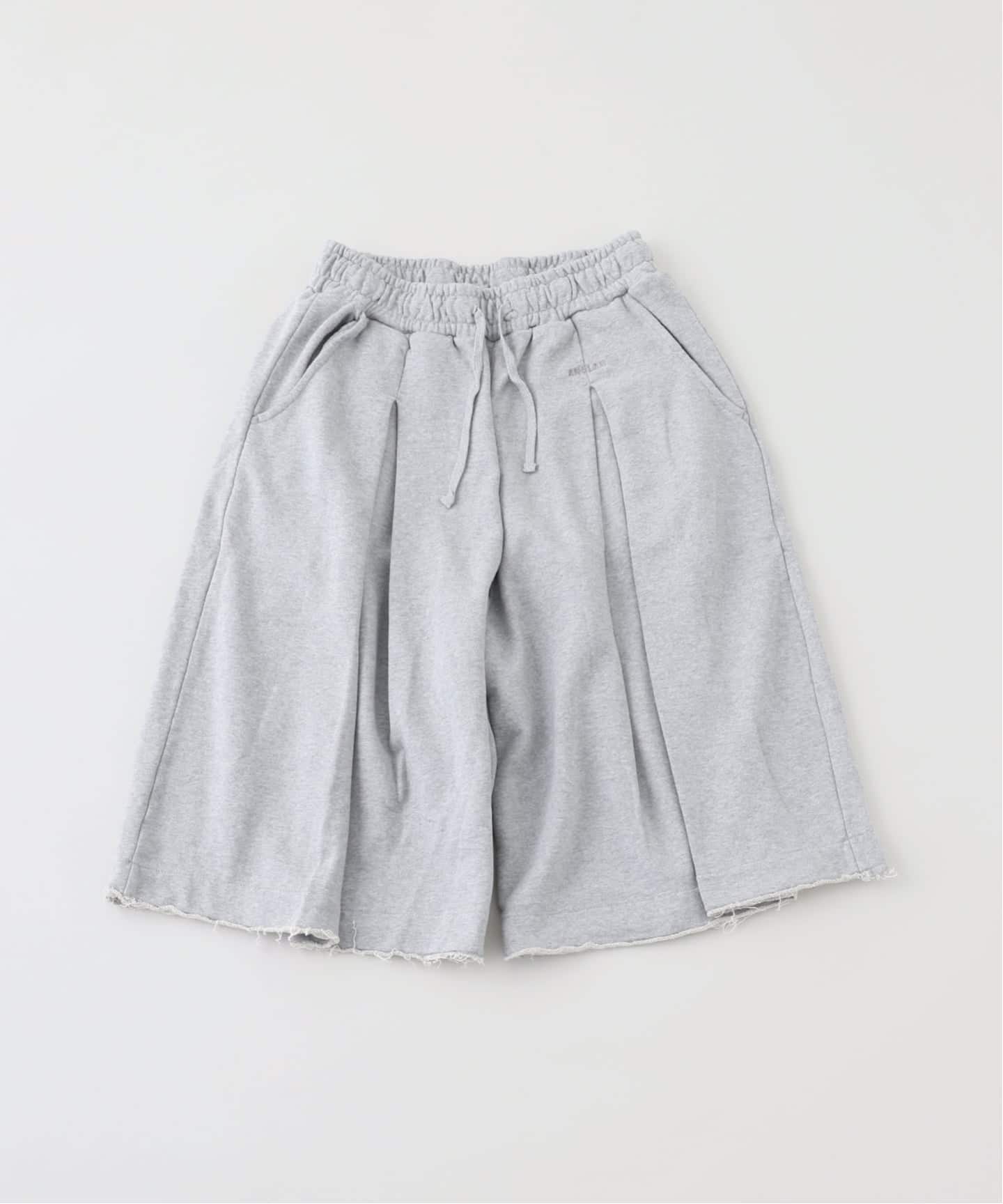 ANGLAN（アングラン）Valley Tuck Sweat Half Pants（ショート
