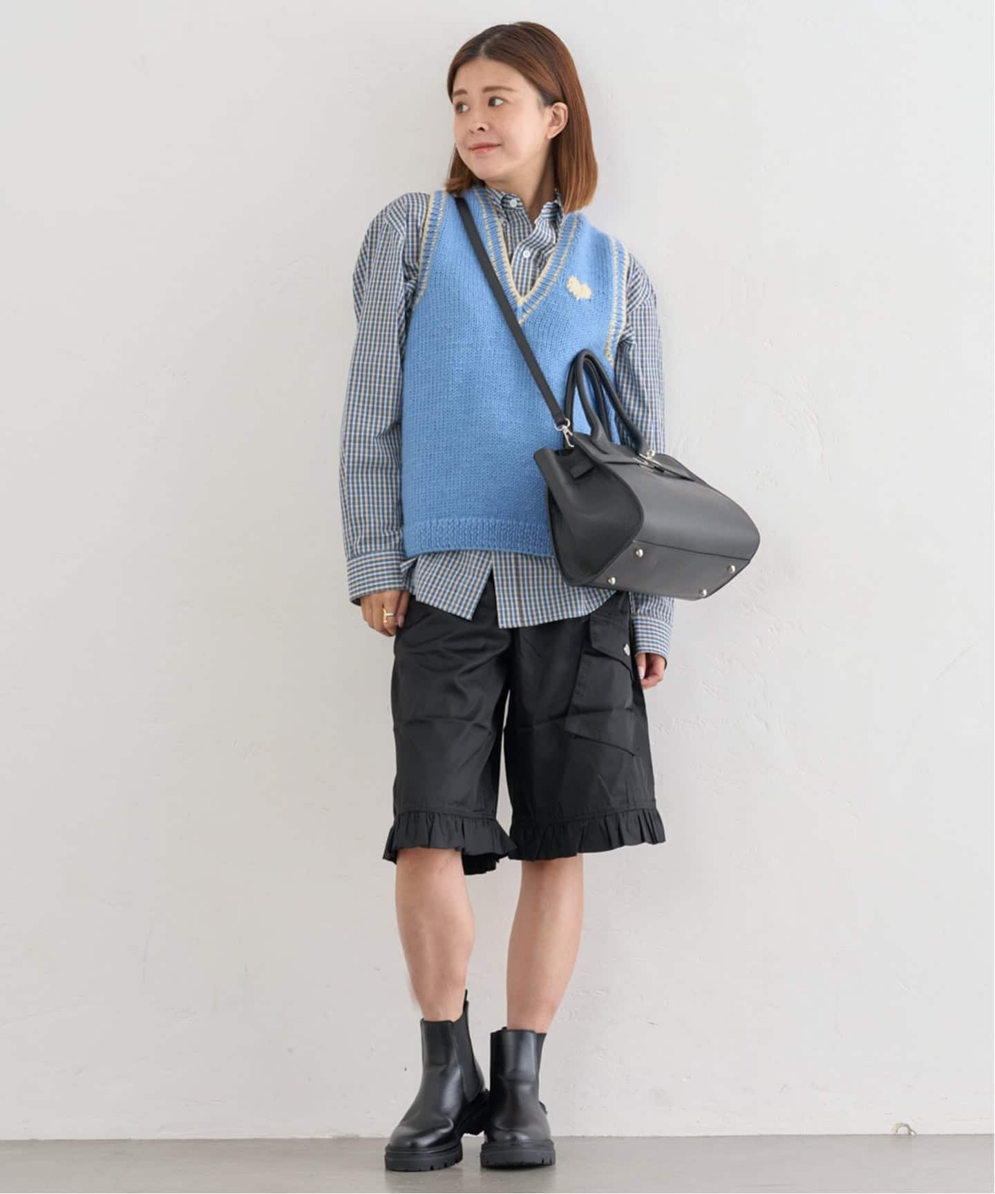 GANNI/ガニー Duchesse Nylon Midi Ruffle Shorts（ショート・ハーフ