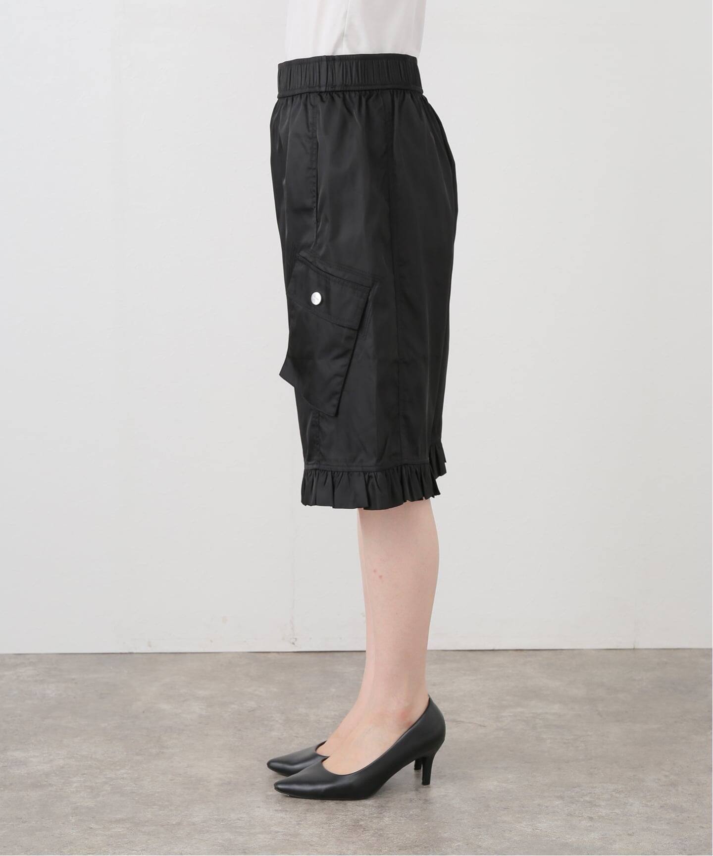 GANNI/ガニー Duchesse Nylon Midi Ruffle Shorts（ショート・ハーフ