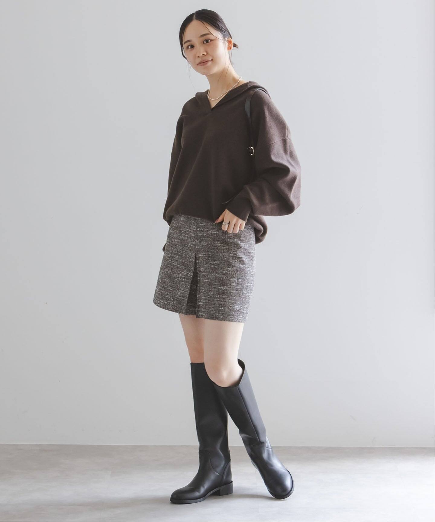 極美品ライトツイードショートパンツ NOBLE ベイクルーズ ライトツイードショートパンツ(ショート・ハーフパンツ