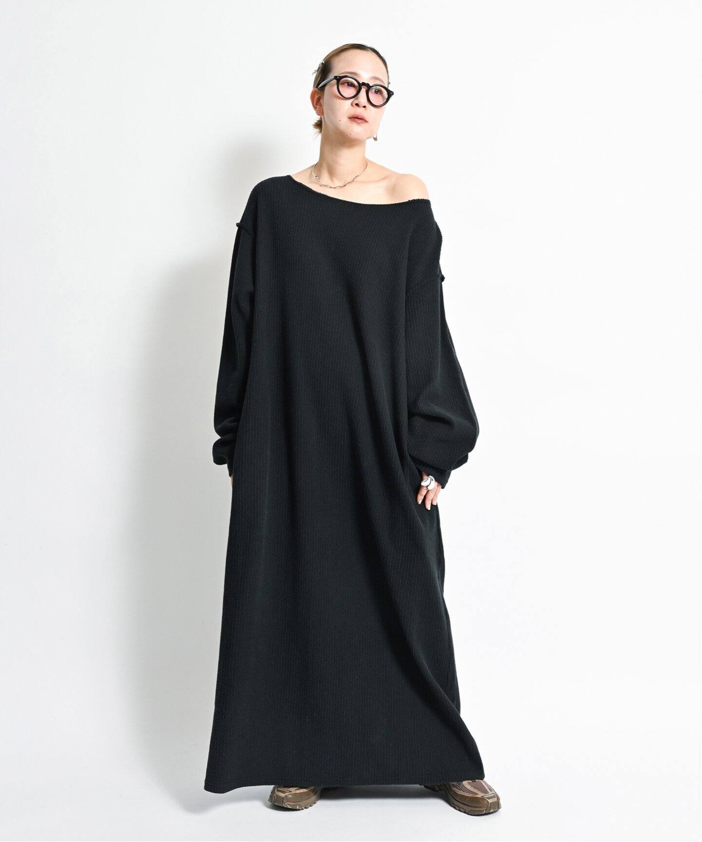 BOATNECK CUT LONG DRESS：ワンピース（ワンピース）｜CITYSHOP  