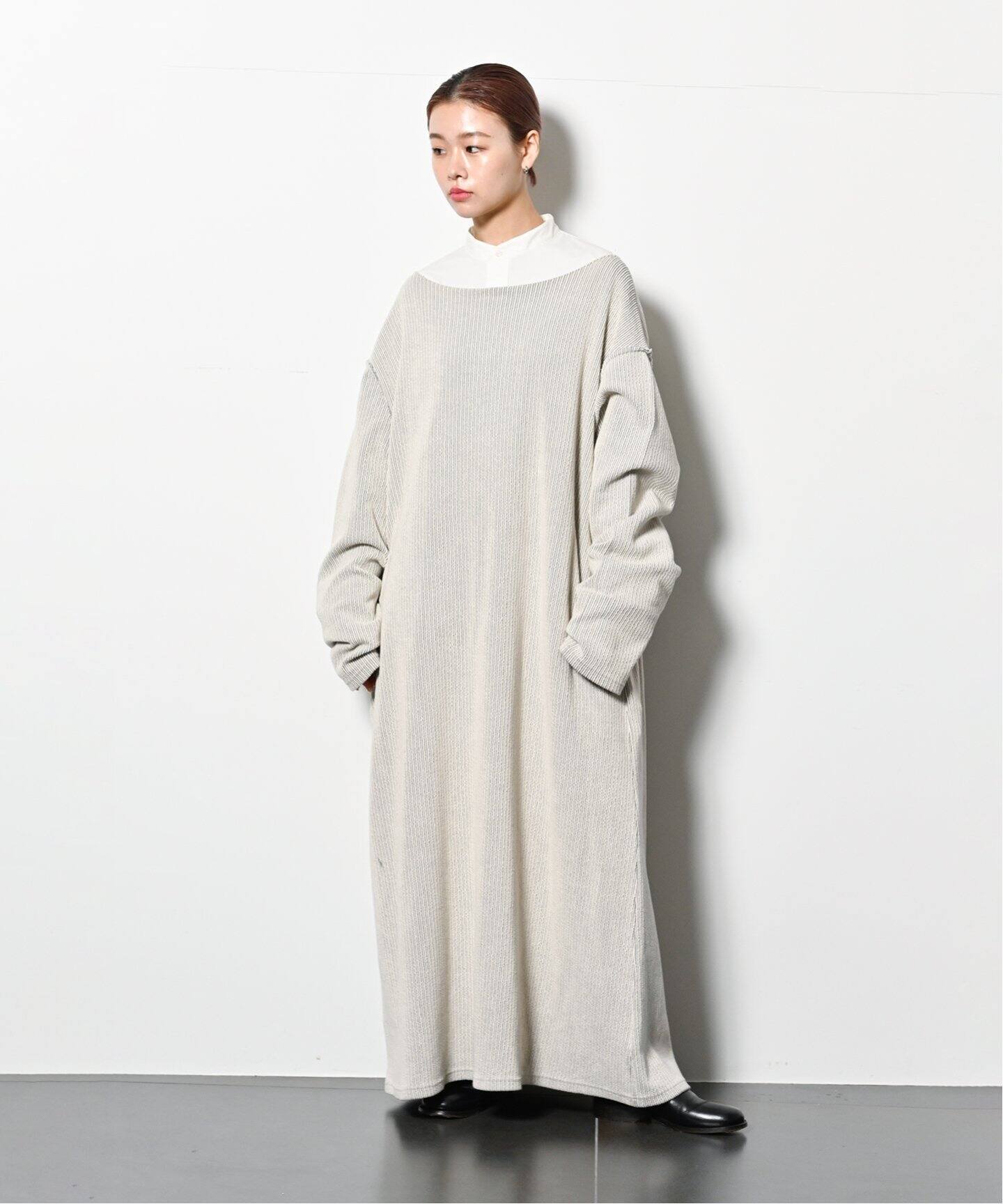 BOATNECK CUT LONG DRESS：ワンピース（ワンピース）｜CITYSHOP 
