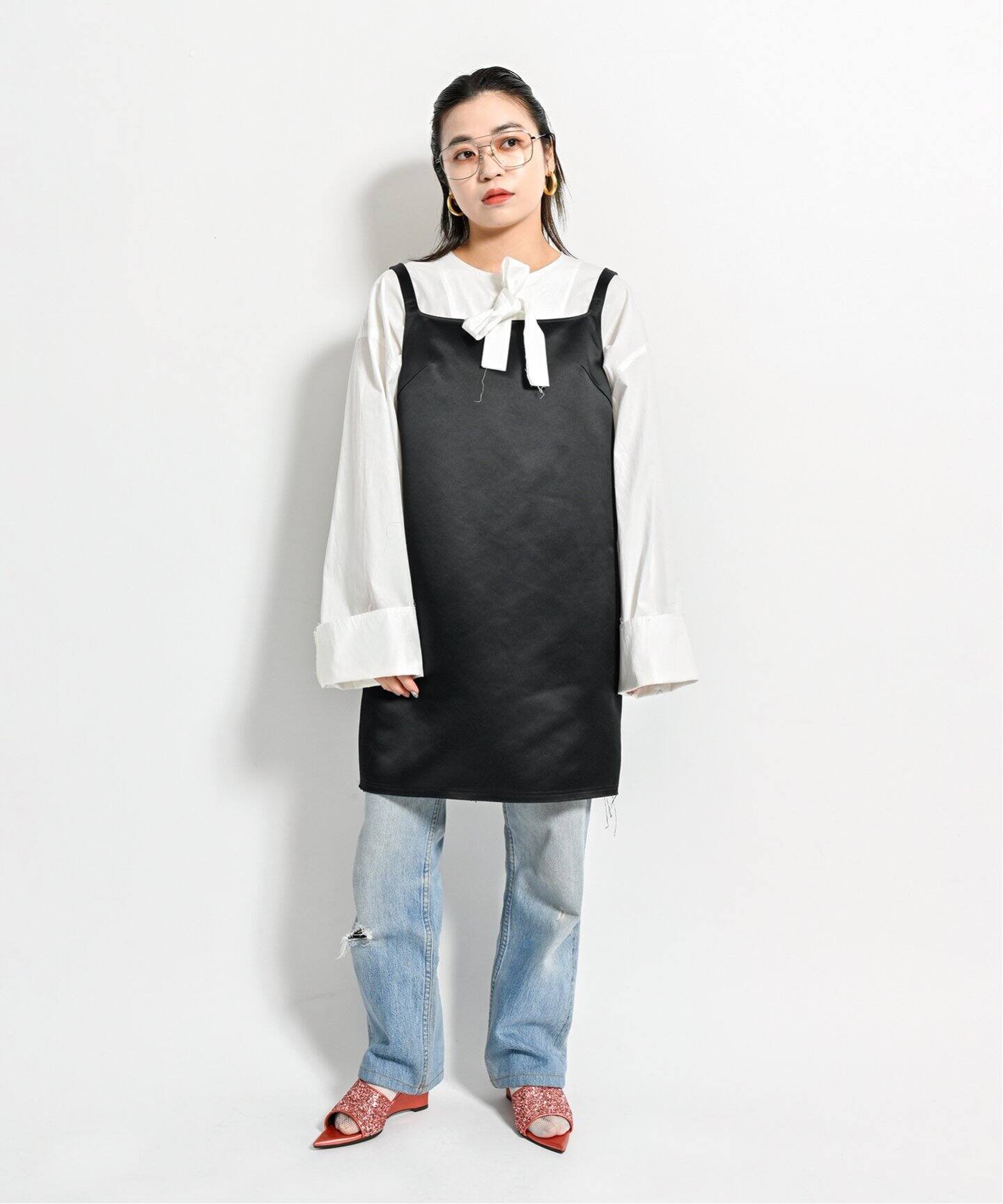 HEAVY SATIN MINI DRESS：ワンピース（ワンピース）｜CITYSHOP