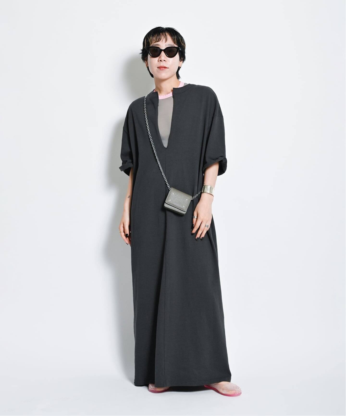 ワンピース BLACK COTTON DRESS Black Knee Length Dress Casual | Brooks Brothers