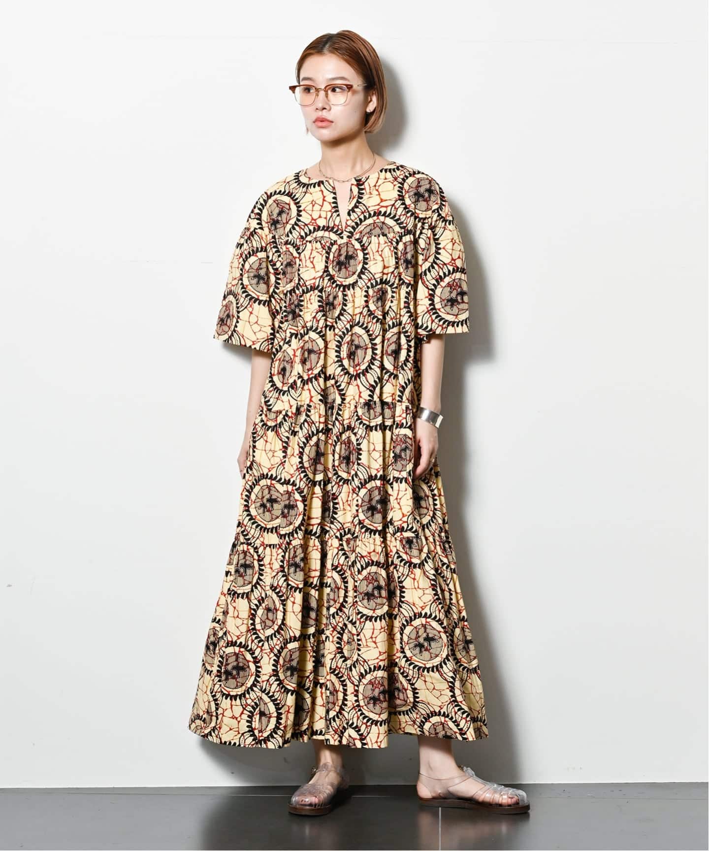 AFRICAN WAX PRINT DRESS：ワンピース（ワンピース）｜CITYSHOP