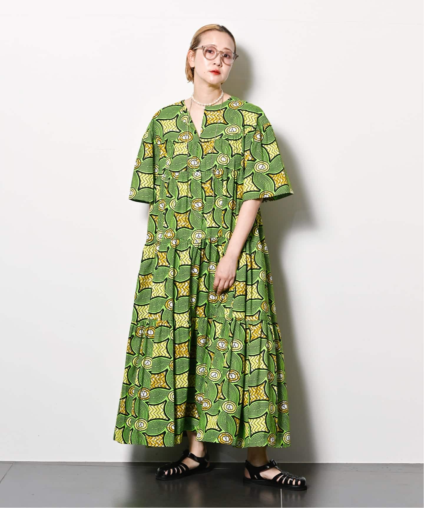 CITYSHOP AFRICAN WAX PRINT スカート 38 AFRICAN WAX PRINT DRESS：ワンピース（ワンピース）｜CITYSHOP
