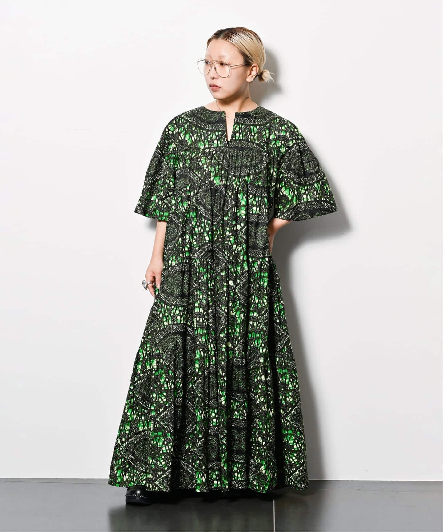 AFRICAN WAX PRINT DRESS：ワンピース（ワンピース）｜CITYSHOP