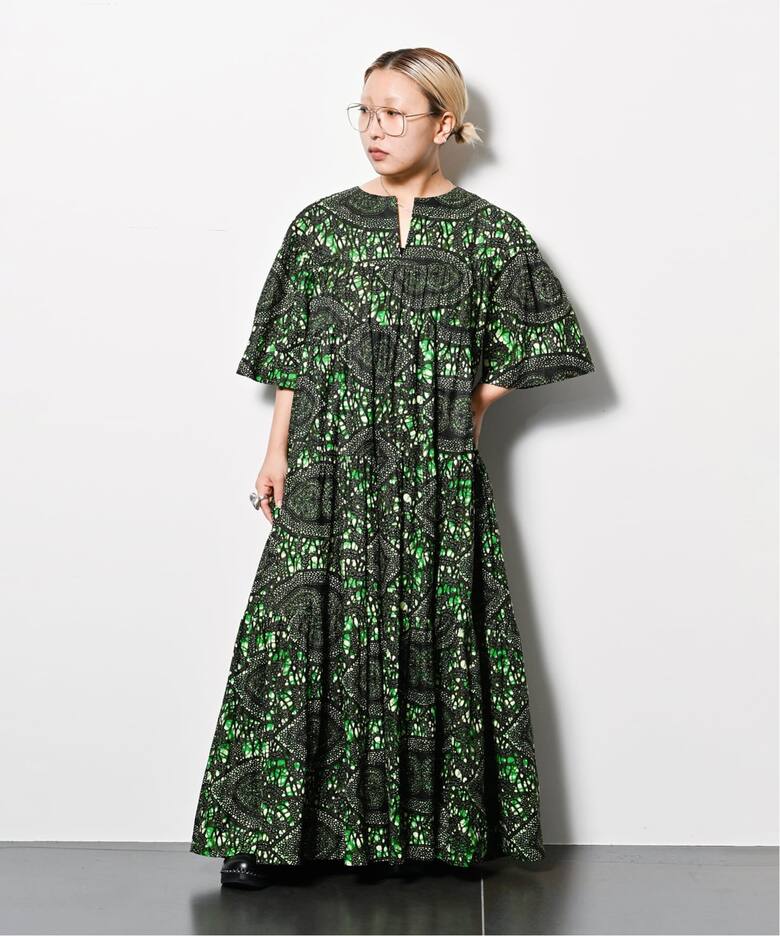 AFRICAN WAX PRINT DRESS：ワンピース（ワンピース）｜CITYSHOP 
