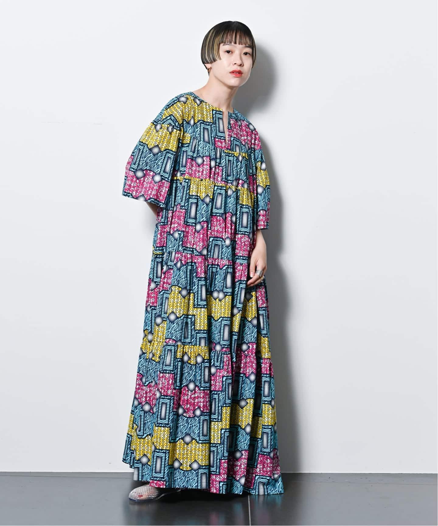 AFRICAN WAX PRINT DRESS：ワンピース（ワンピース）｜CITYSHOP