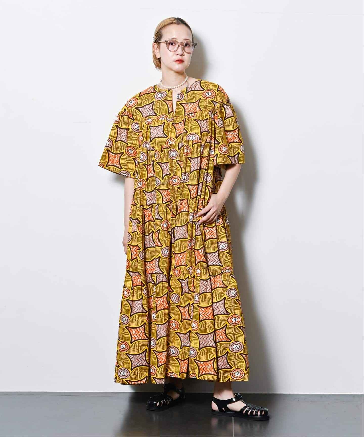 CITYSHOP AFRICAN WAX PRINT スカート 38 AFRICAN WAX PRINT DRESS：ワンピース（ワンピース）｜CITYSHOP