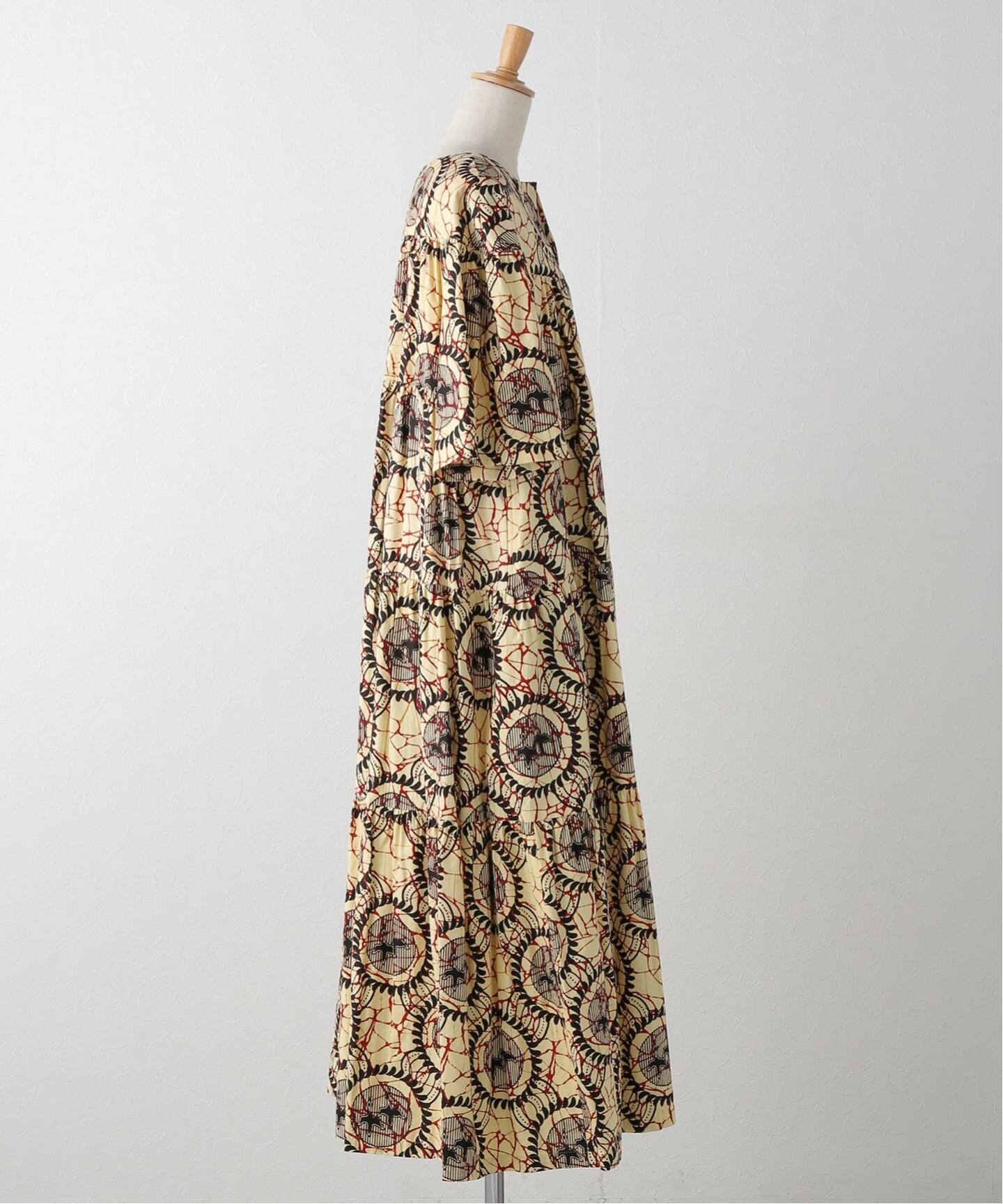 アフリカンプリント　ワンピース　ドレス　cityshop AFRICAN WAX PRINT DRESS：ワンピース（ワンピース）｜CITYSHOP