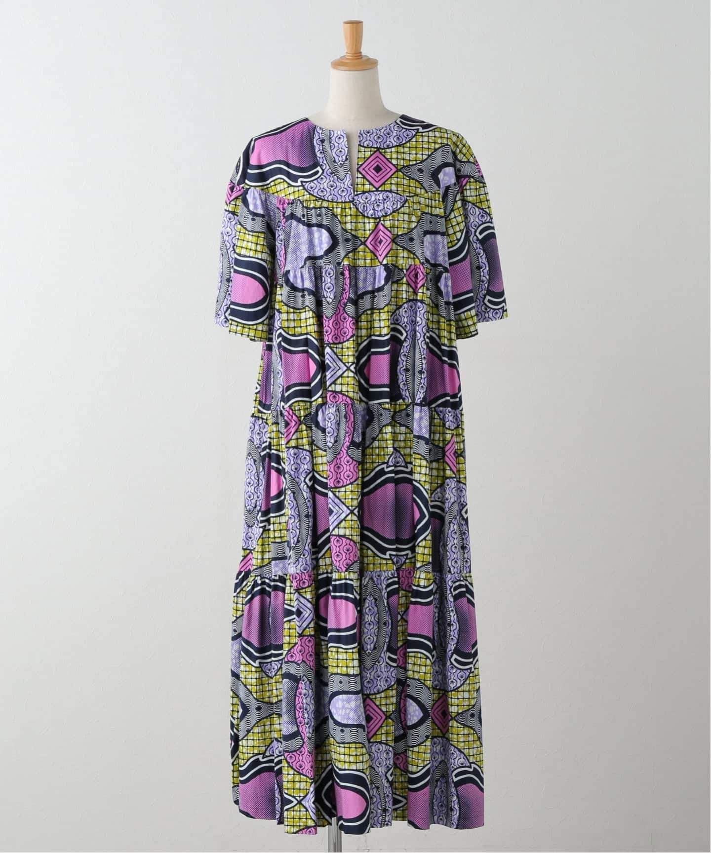 AFRICAN WAX PRINT DRESS：ワンピース（ワンピース）｜CITYSHOP