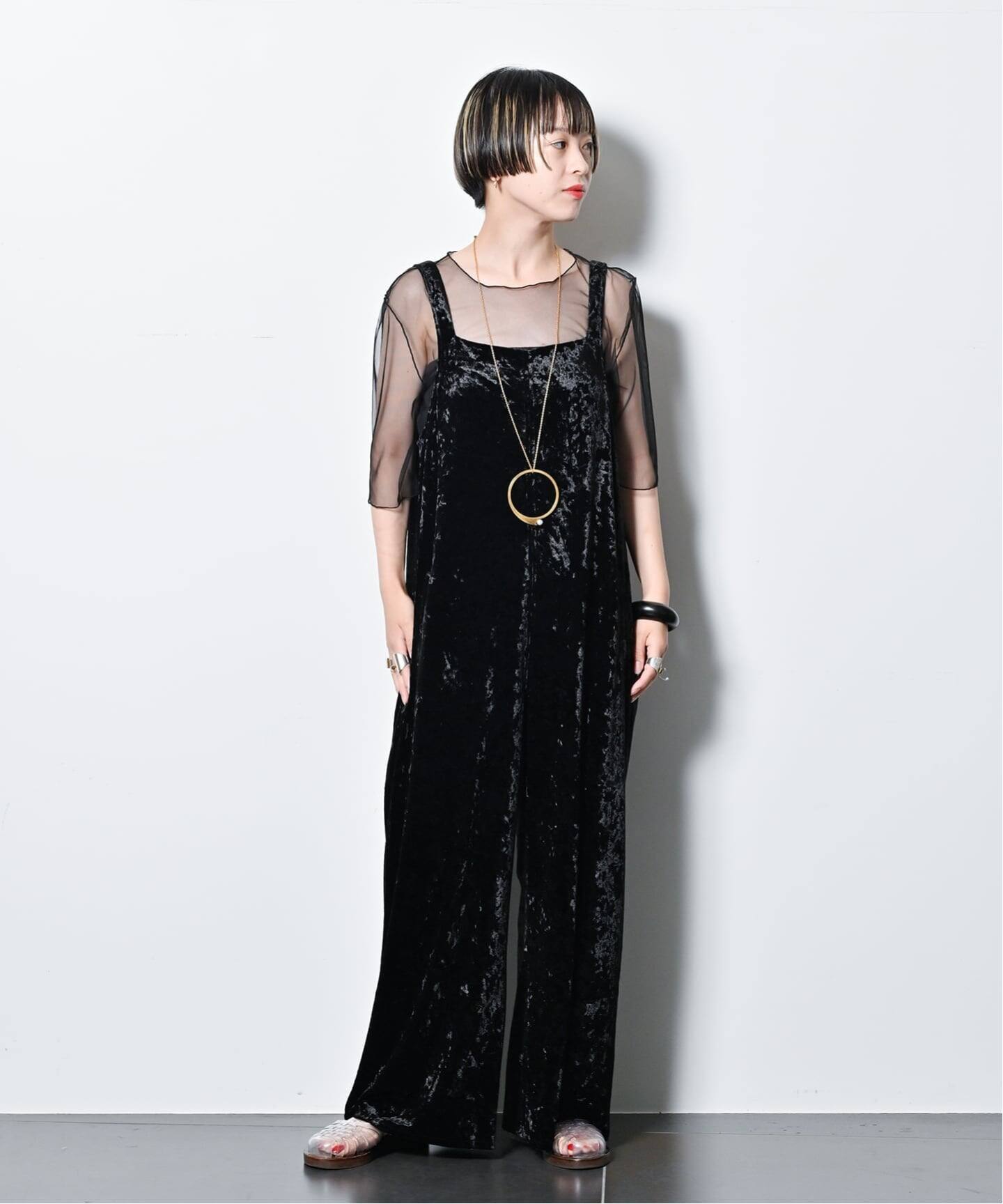 CITYSHOP ジャンプスーツ SQUARE NECK STRAIGHT ジャンプスーツ（つなぎ／オールインワン