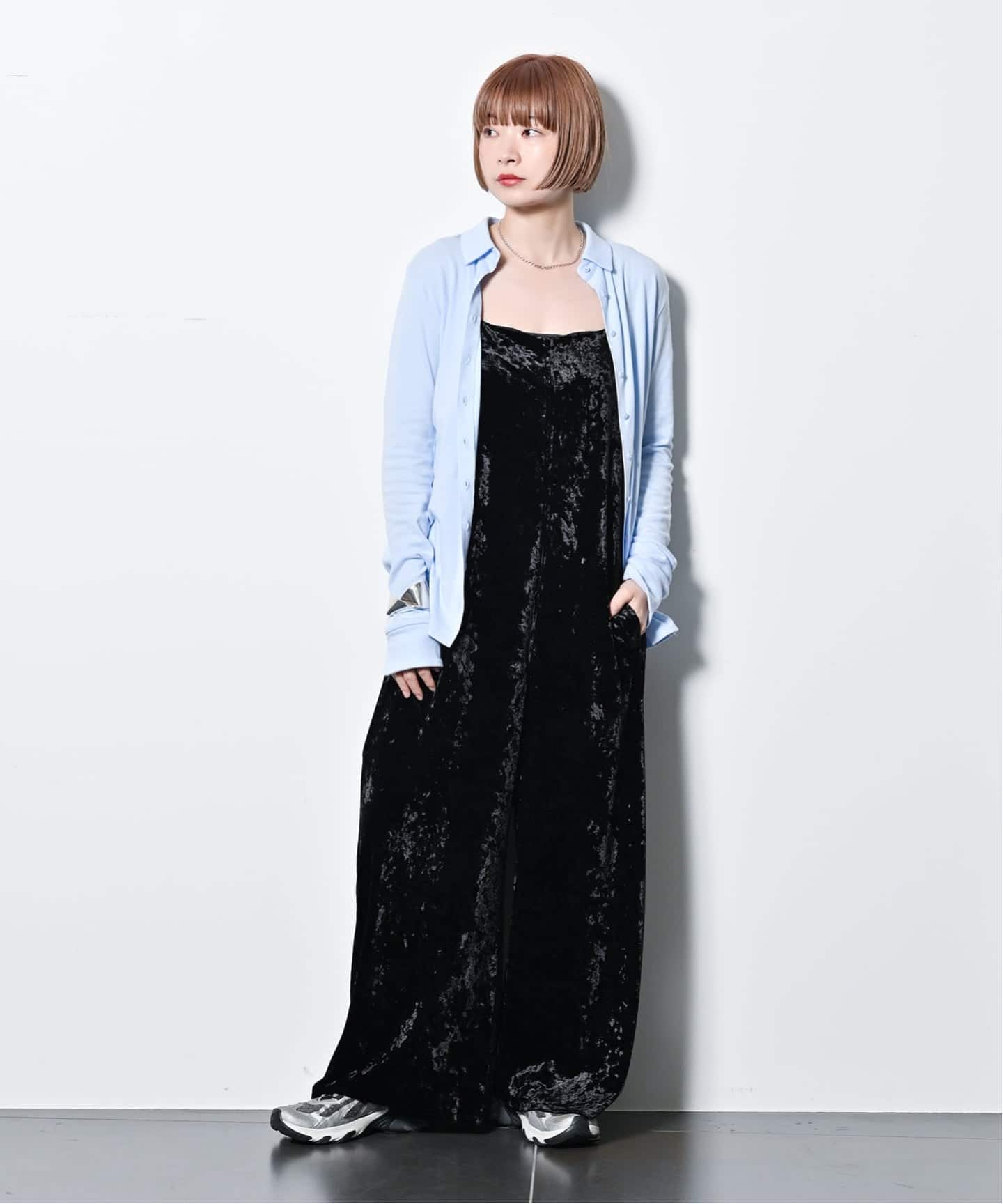 SQUARE NECK STRAIGHT ジャンプスーツ（つなぎ／オールインワン