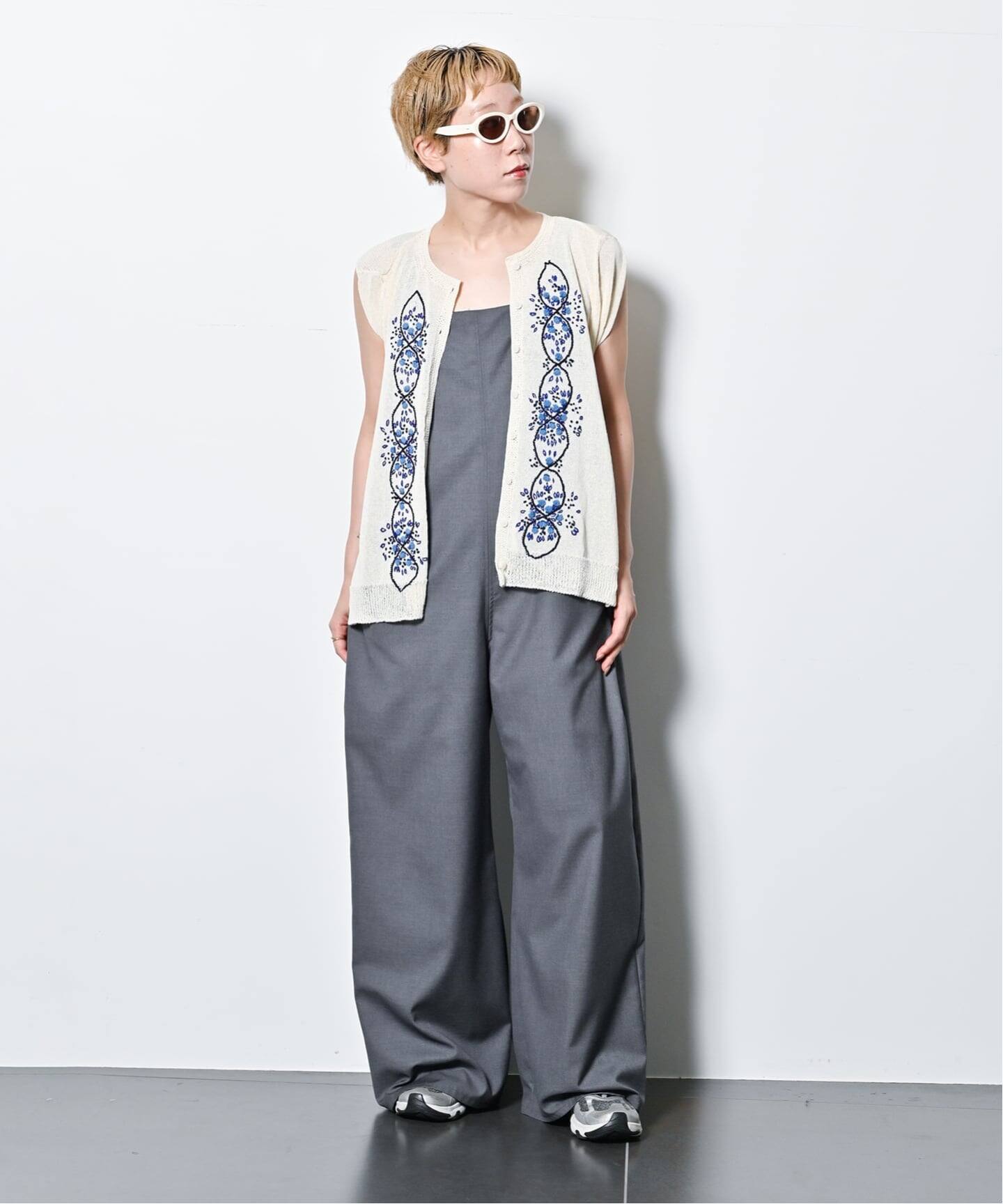 SQUARE NECK STRAIGHT ジャンプスーツ（つなぎ／オールインワン