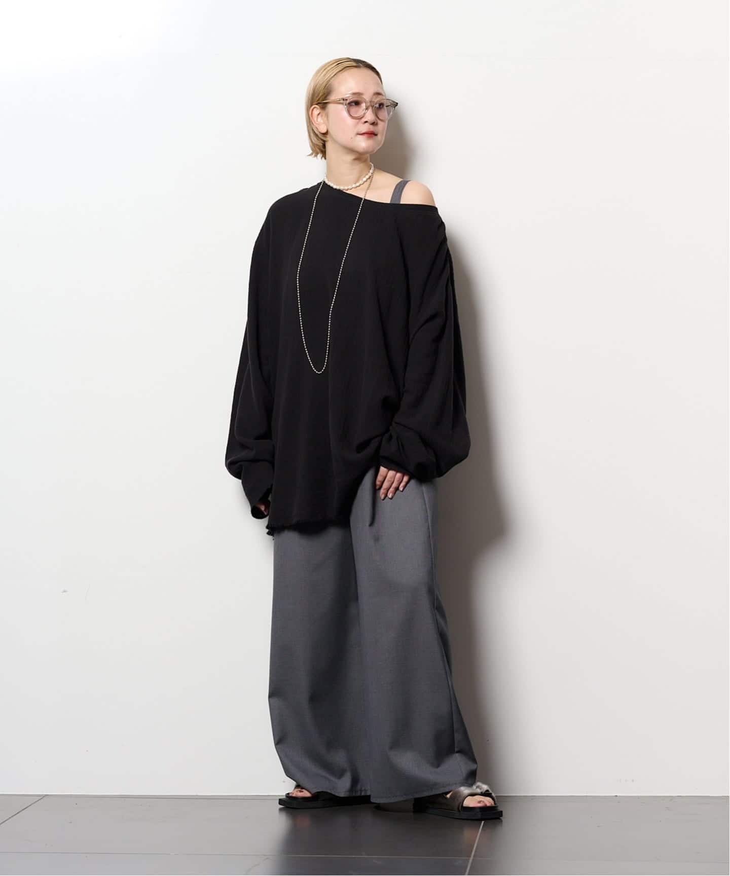 SQUARE NECK STRAIGHT ジャンプスーツ（つなぎ／オールインワン