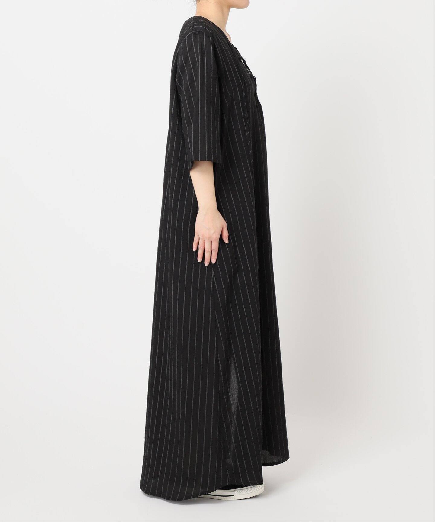 LACE UP LINEN DRESS：ワンピース（ワンピース）｜CITYSHOP