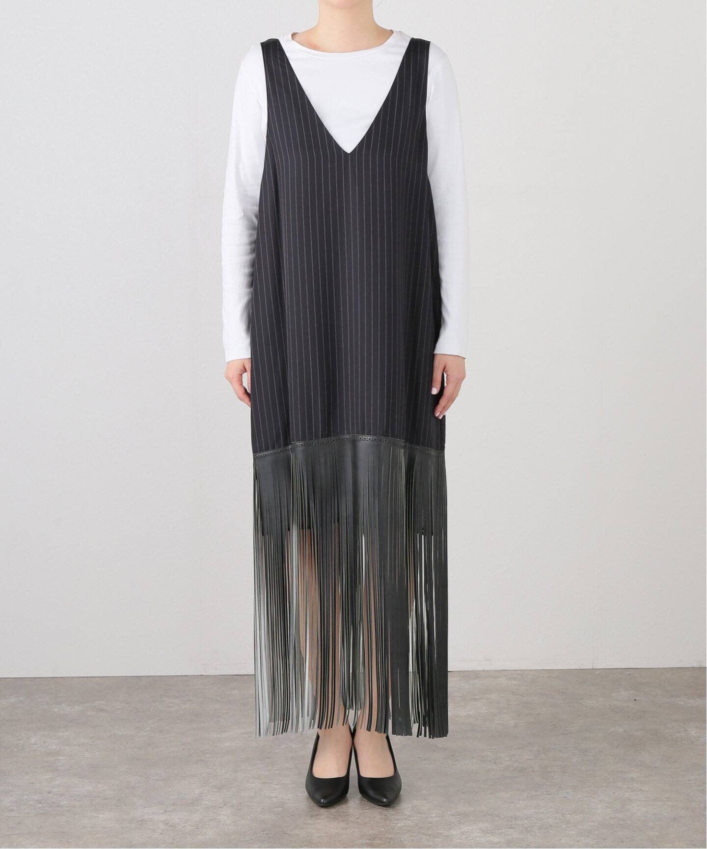 PONTI 別注 FRINGE DRESS PO2P020：ワンピース（ワンピース 