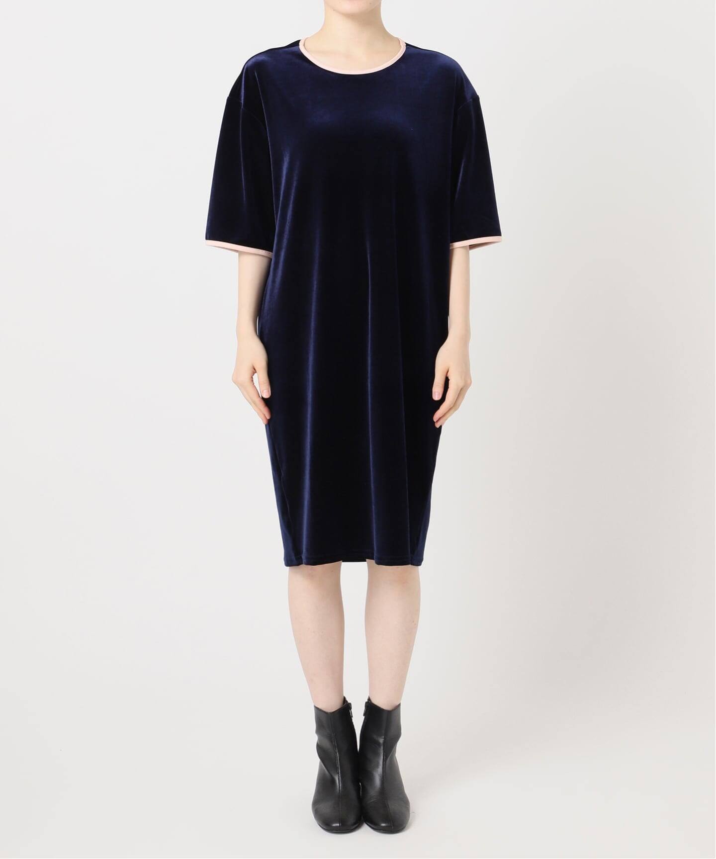 SIMONE WILD×cityshop ベロアワンピース SIMONE WILD 別注 OVERSIZED DRESS：ワンピース（ワンピース