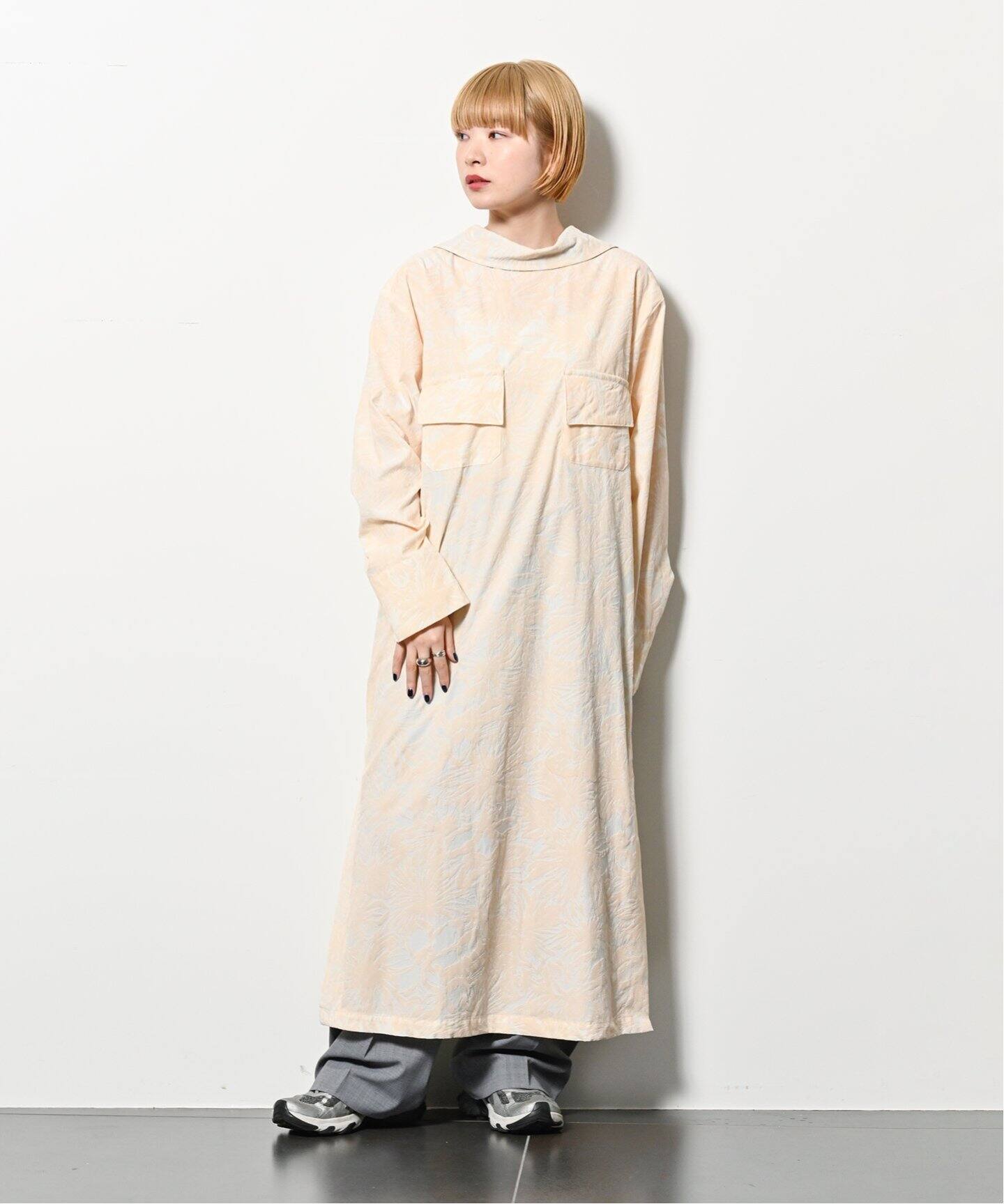 TOGA PULLA TOO FLOCY PRINT DRESS TZ251-FH913：ワンピース 