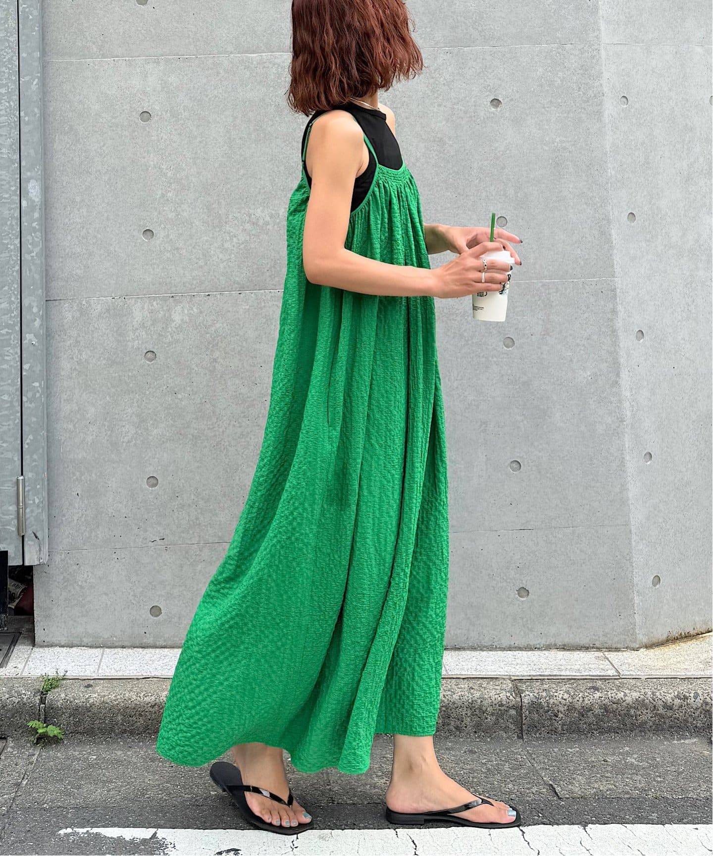 2点SET ギャザーキャミワンピース×アメスリタンク（ワンピース