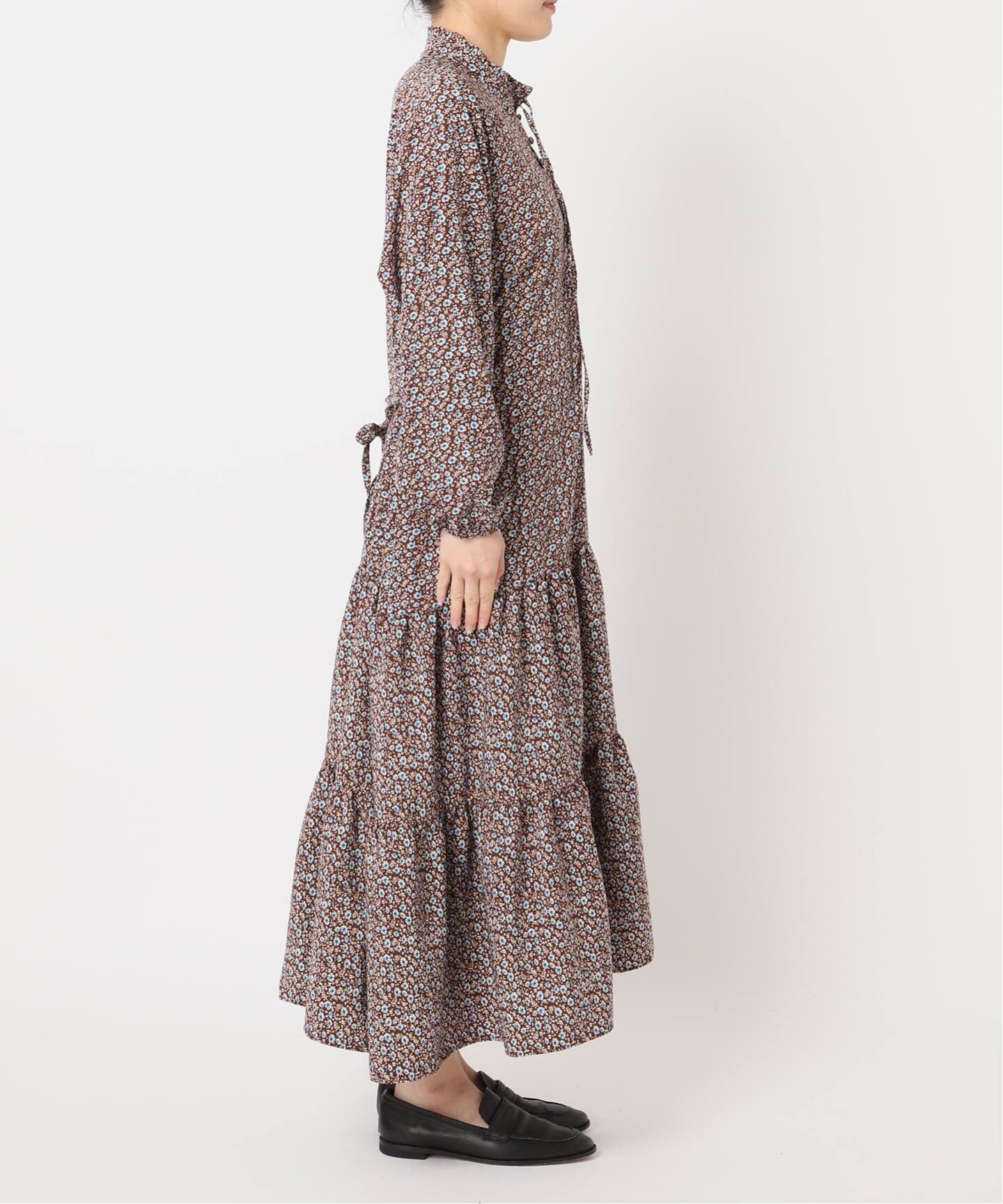 フラワープリント ティアードドレス フラワープリントティアードドレス（ワンピース）｜OUTDOOR