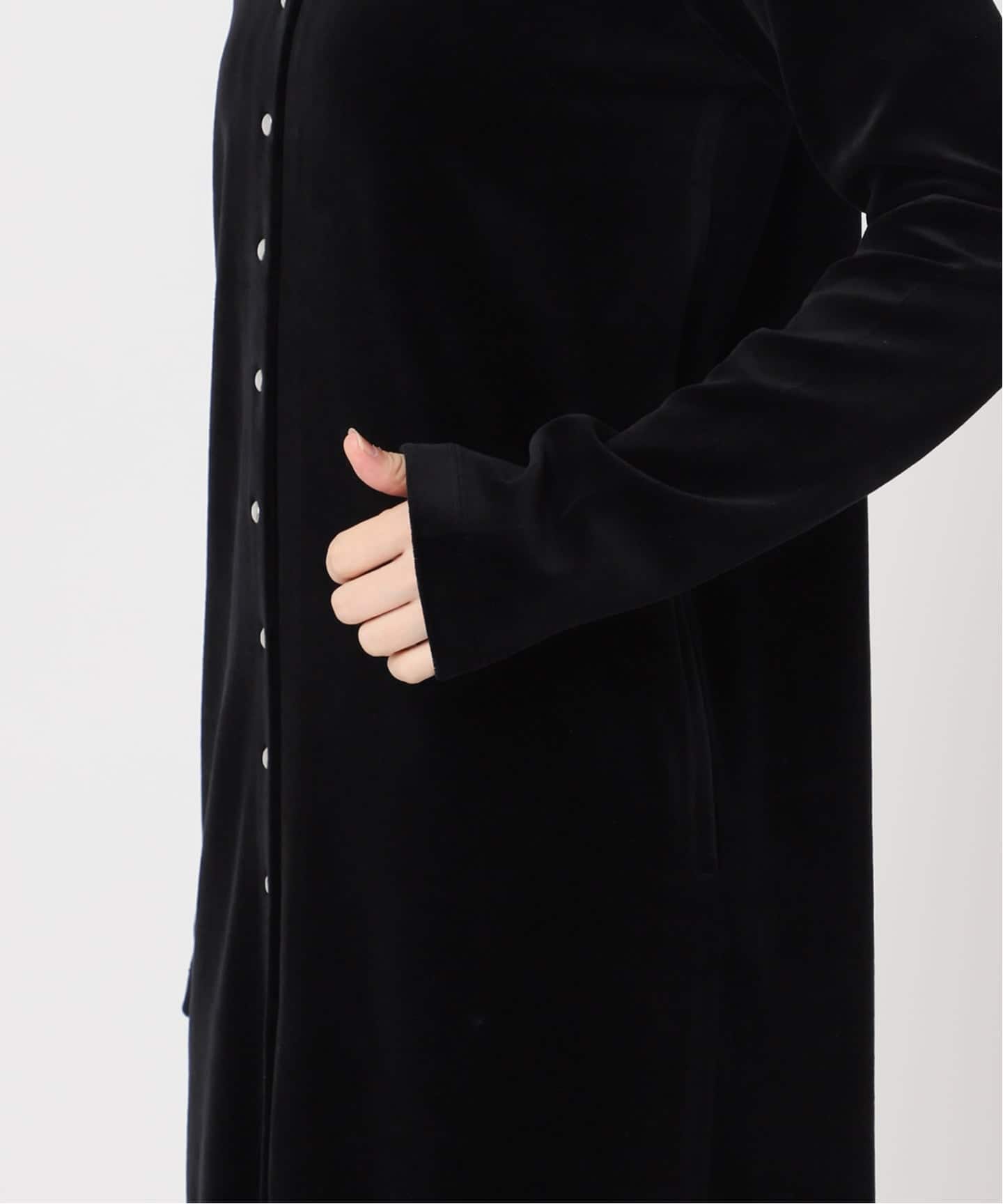 コットンベロアスナップロングワンピース（ワンピース）｜OUTDOOR