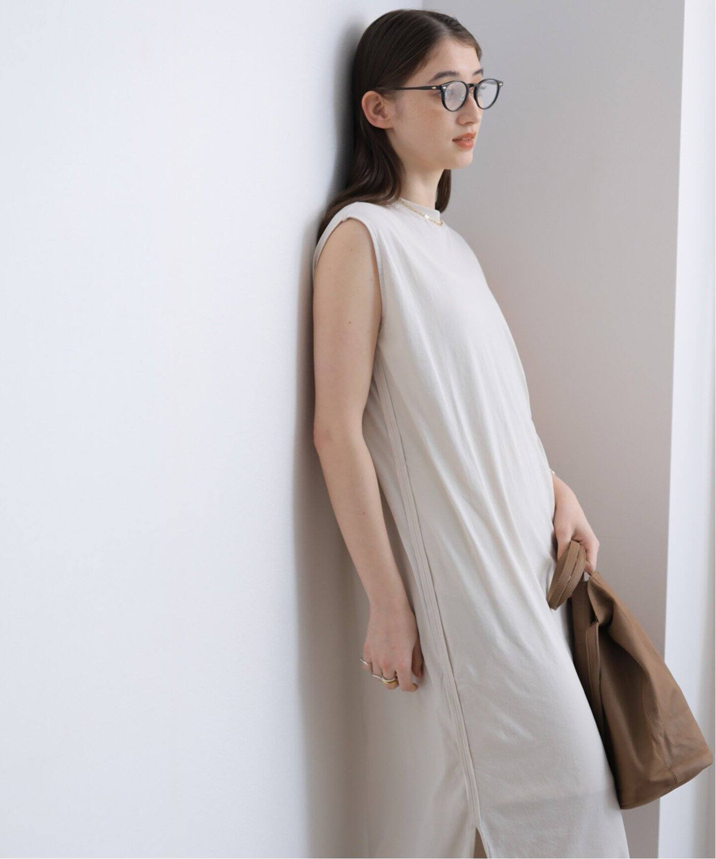 ATON FRESCA NUBUCK TANKTOP DRESS（ワンピース）｜BOICE FROM