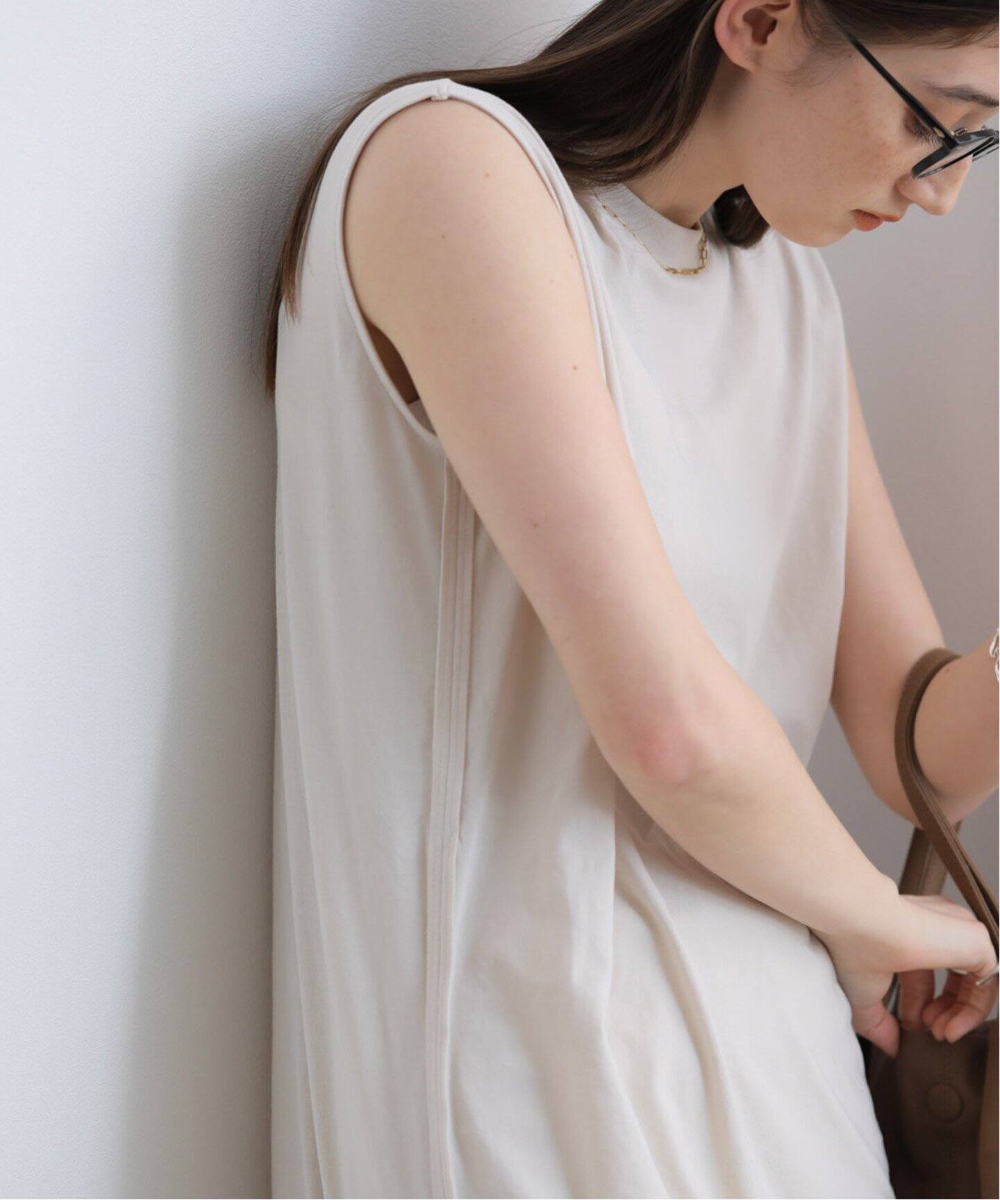 ATON FRESCA NUBUCK TANKTOP DRESS（ワンピース）｜BOICE FROM