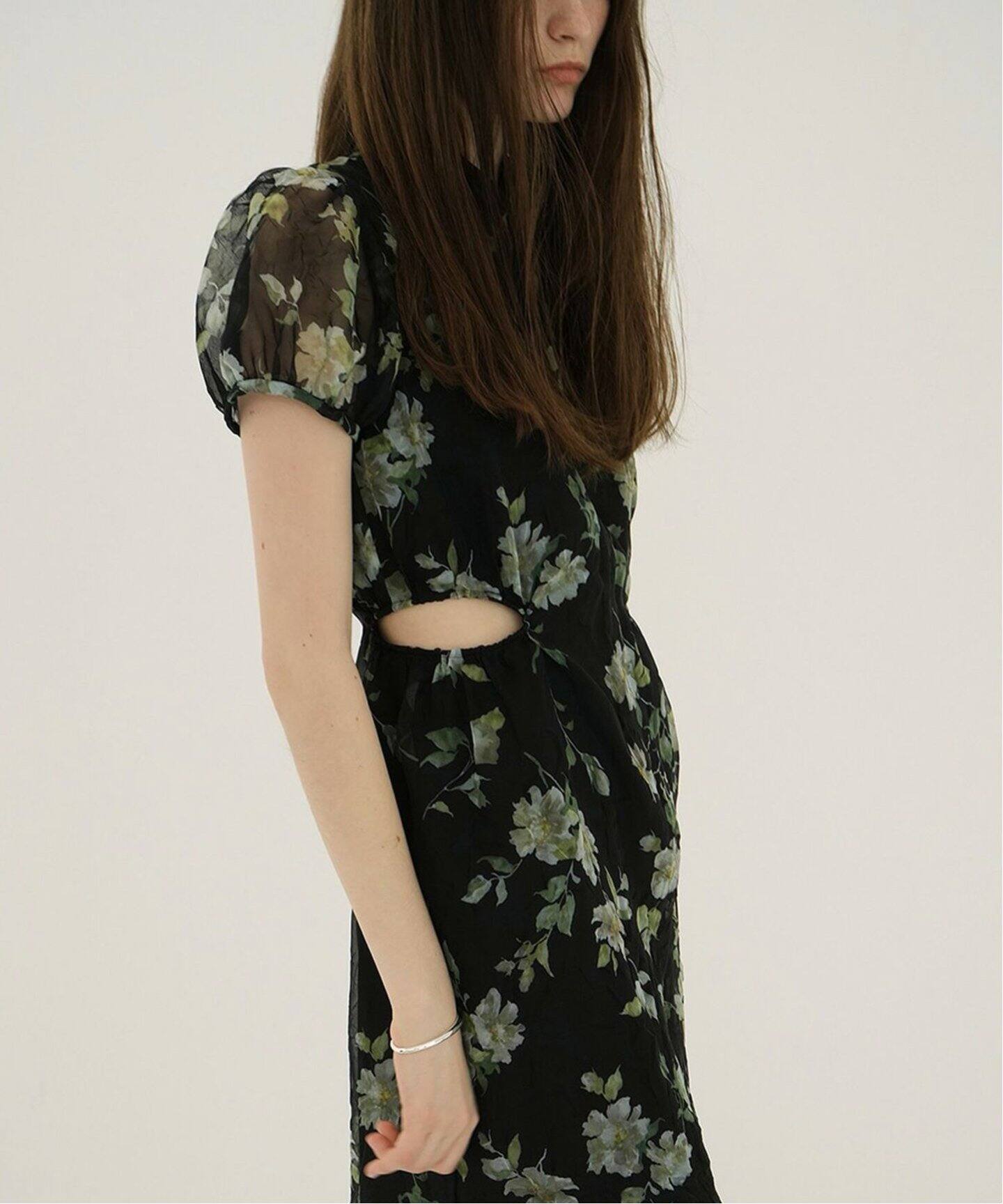 CLANE SHEER FLOWER MINI PUFF ONEPIECE（ワンピース）｜BOICE FROM 