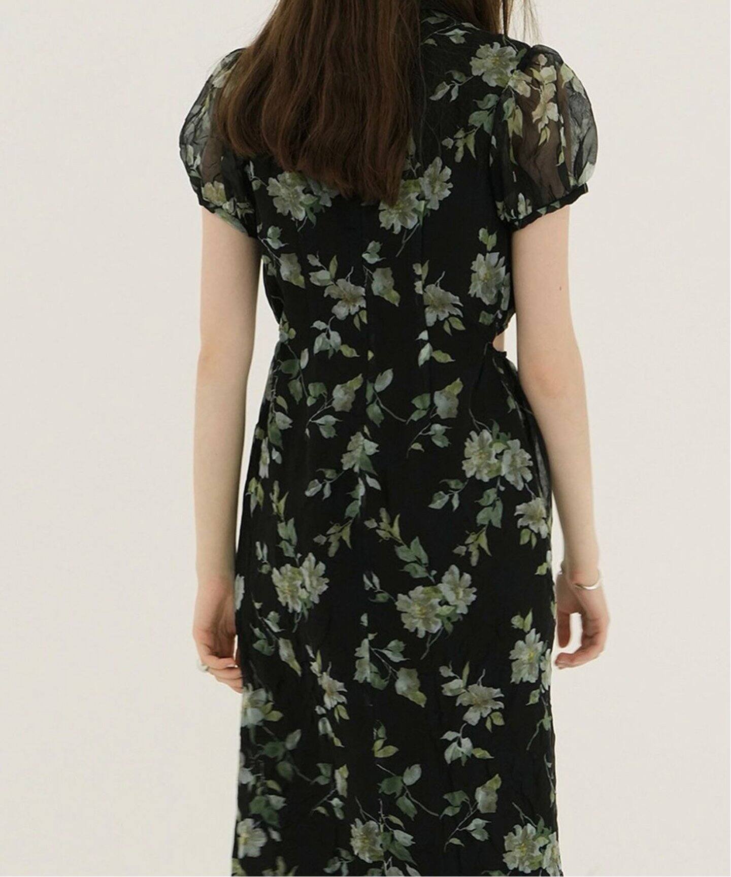 CLANE SHEER FLOWER MINI PUFF ONEPIECE（ワンピース）｜BOICE FROM 