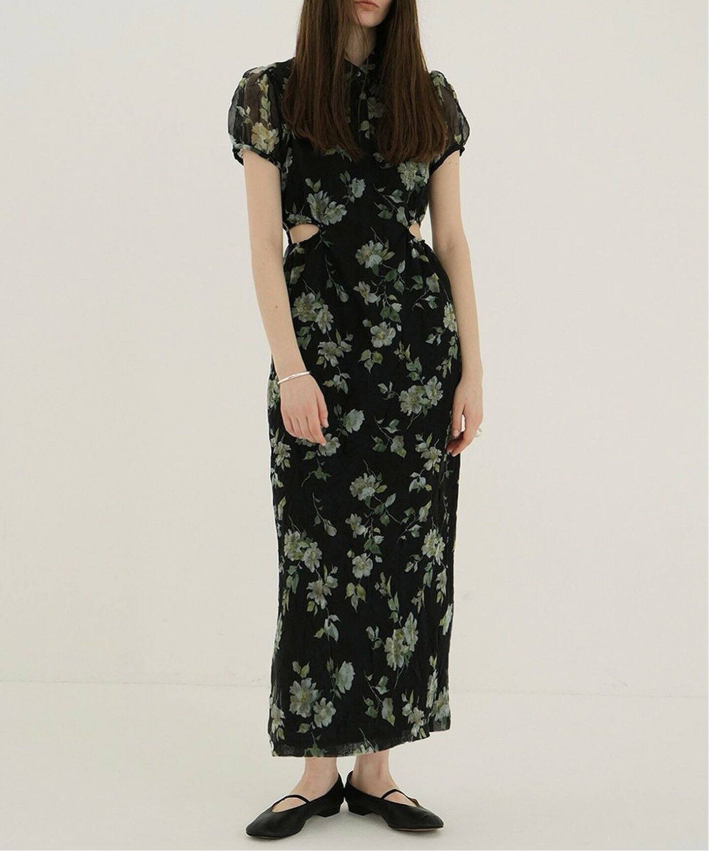 CLANE SHEER FLOWER MINI PUFF ONEPIECE（ワンピース）｜BOICE FROM 