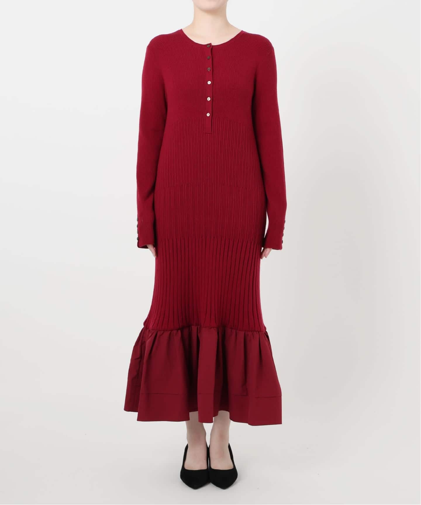 VALENTINO ROMA ドッキングニットワンピース イタリア製 38 【公式通販】