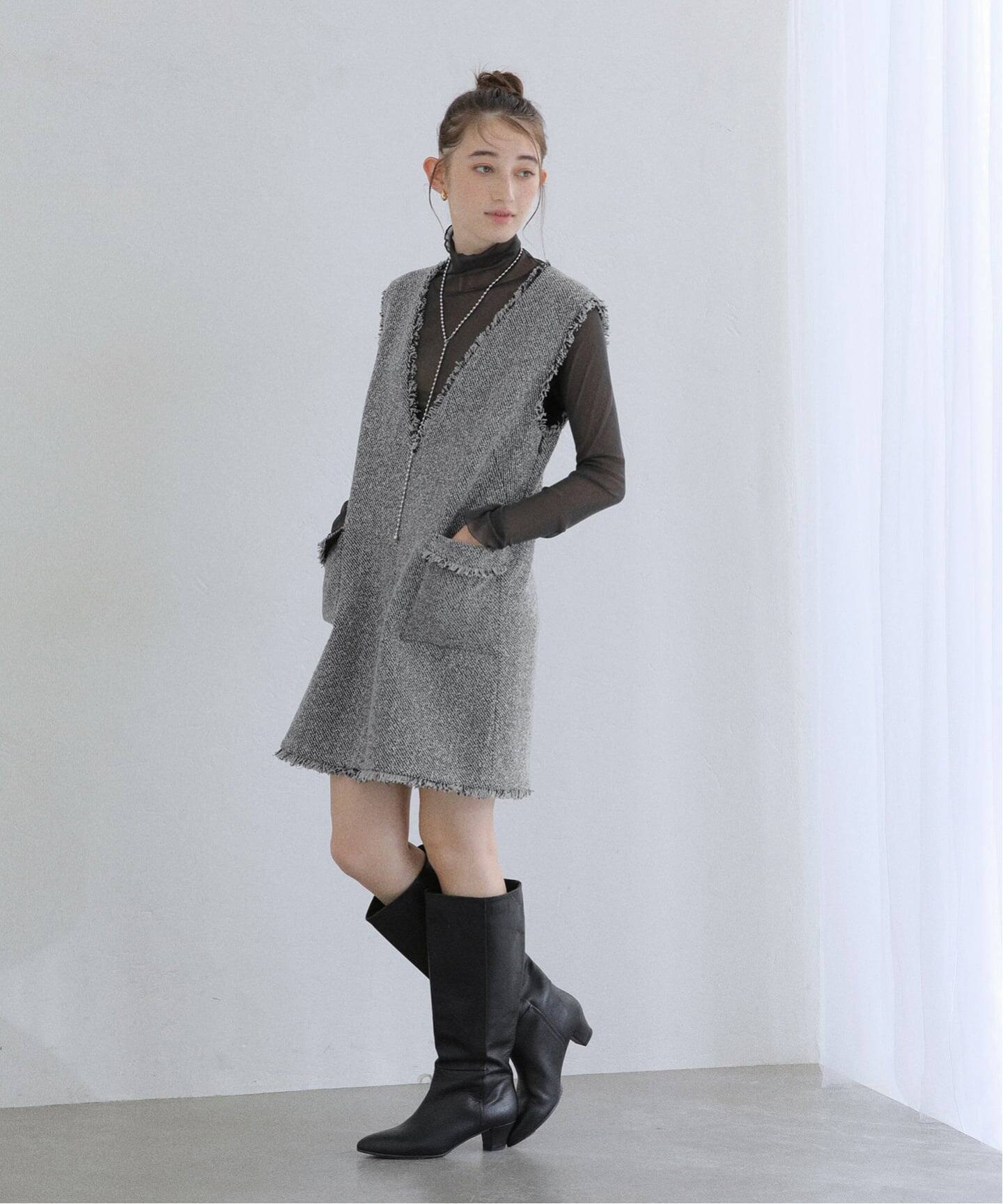 洗える】ツイードミニジャンスカ（ワンピース）｜La Totalite（ラ